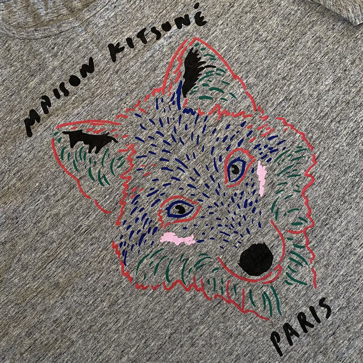 Maison Kitsune Maison Kitsune Big Logo Tee x Vintage x Luxury Size US M / EU 48-50 / 2 - 3 Thumbnail