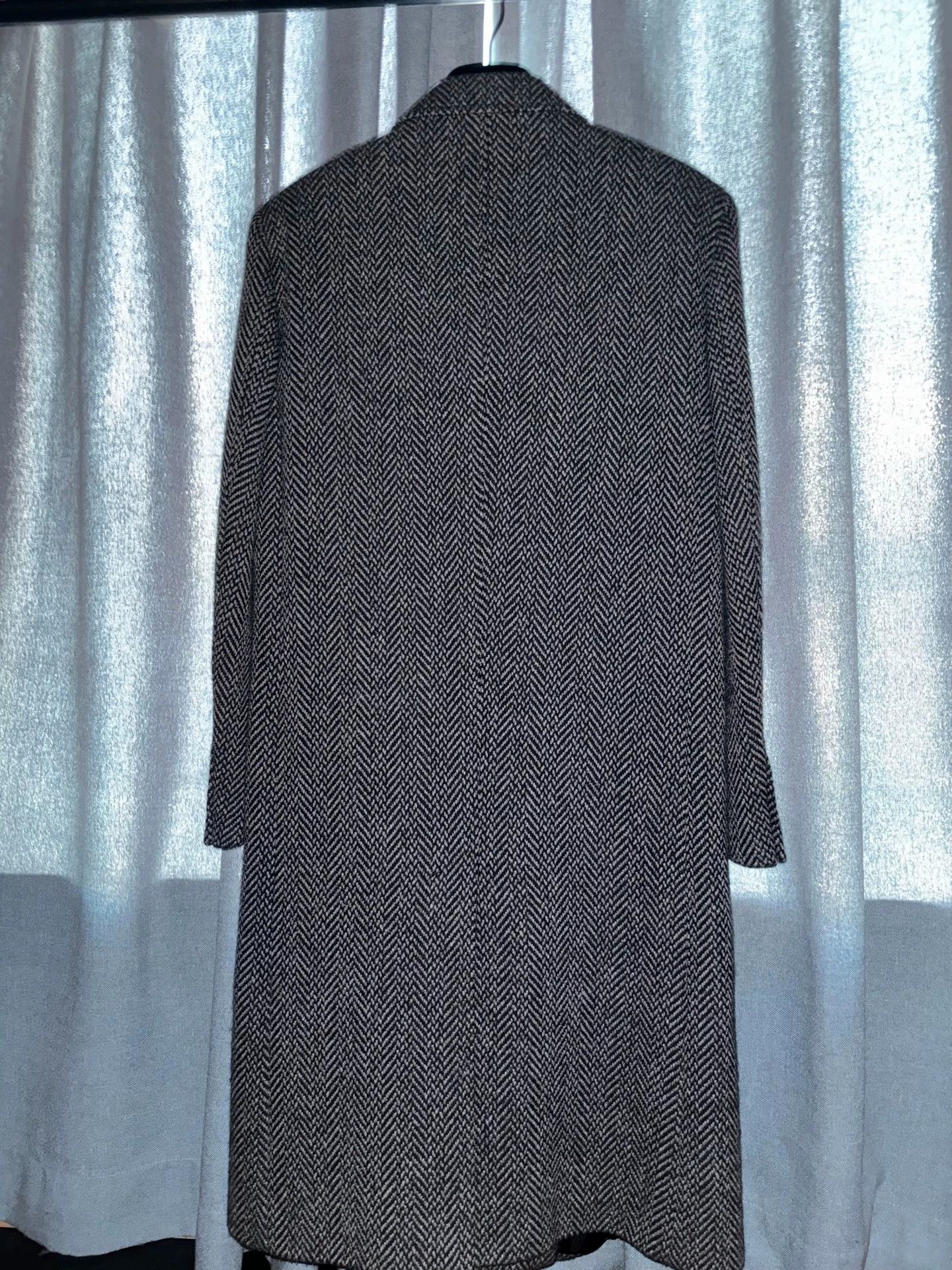 Saint Laurent Paris SLP 2017FW Herringbone Houndstooth Overcoat F42 Size M / US 6-8 / IT 42-44 - 2 Thumbnail