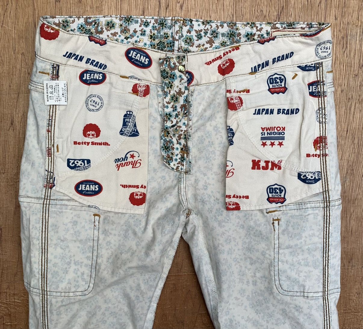 Japanese Brand Betty Smith Origin Is Kojima Streching Fullprint Cargo Pant Size 29" - 22 Thumbnail