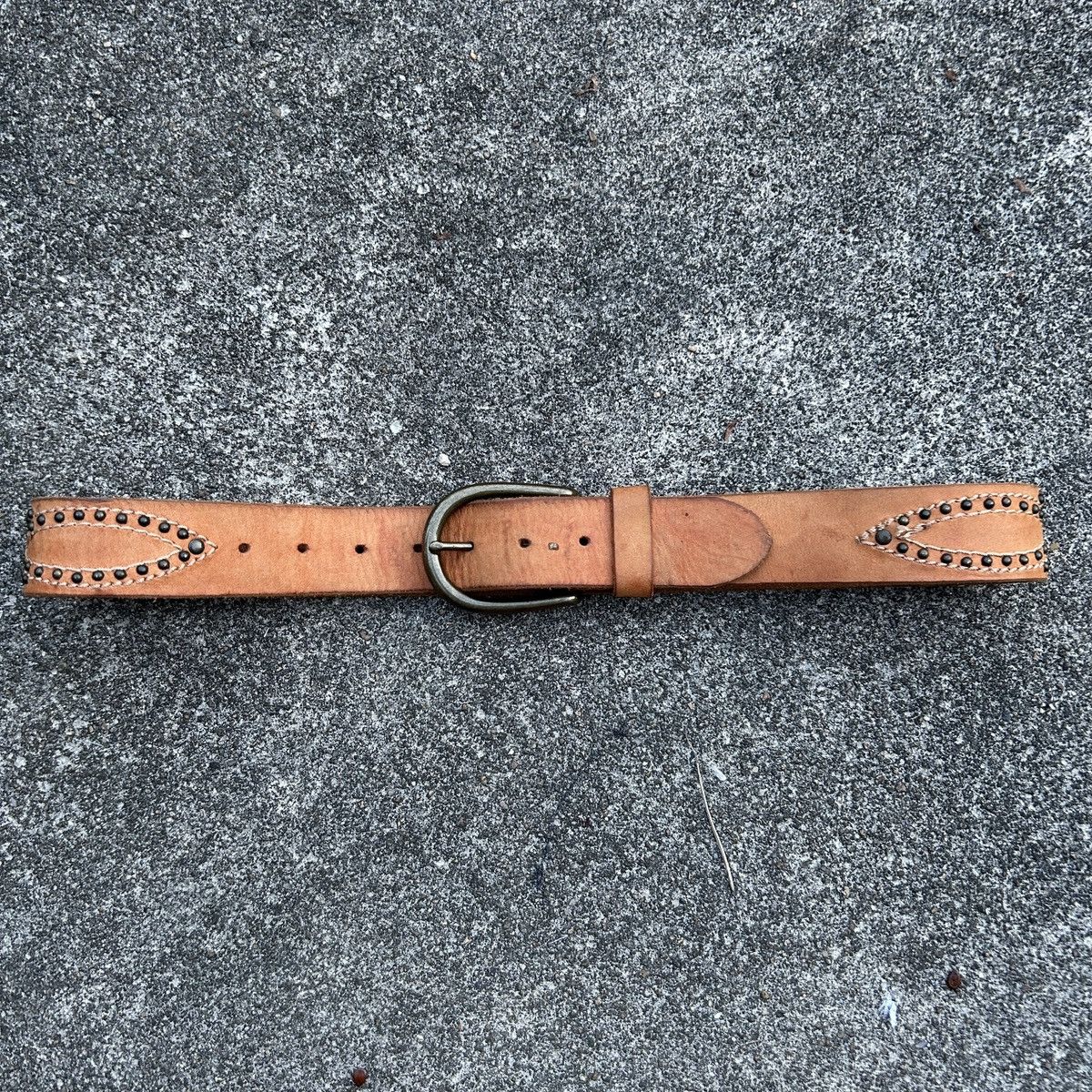 Vintage Vintage studded leather belt (Kapital Style) Size ONE SIZE - 1 Thumbnail