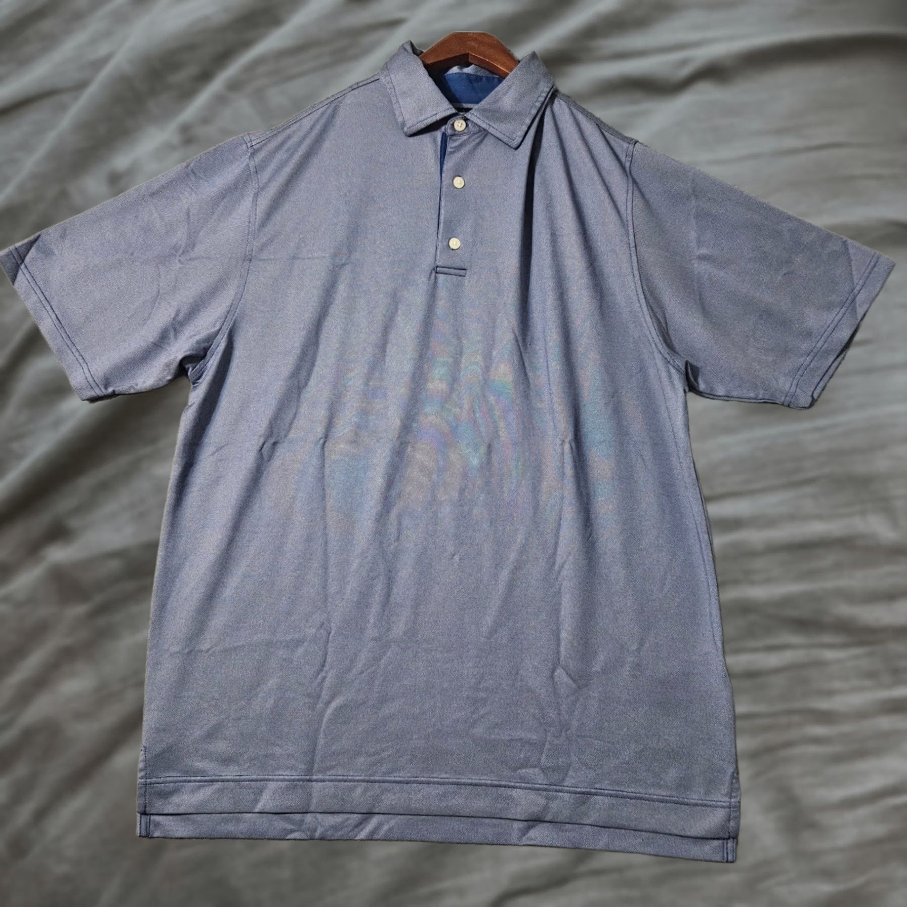 Footjoy Footjoy Blue Mens Golf Polo Shirt Stretch Large Size US L / EU 52-54 / 3 - 1 Thumbnail