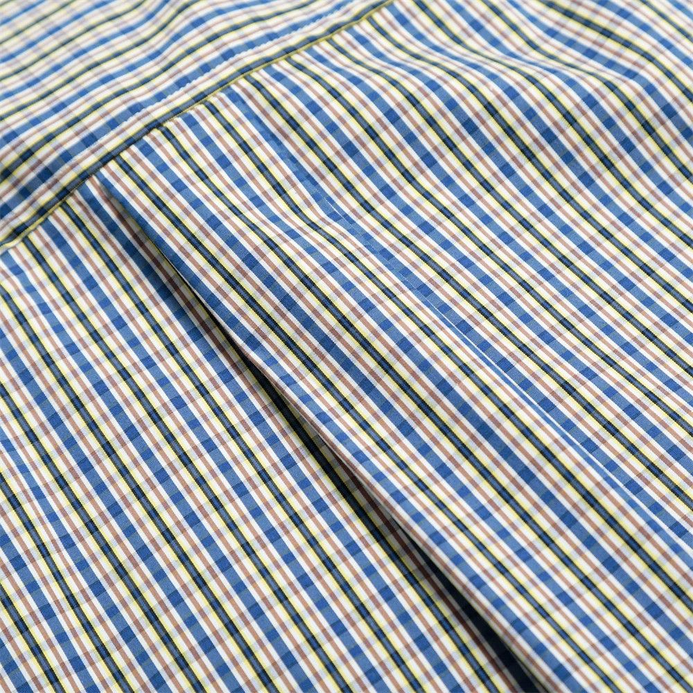 Japanese Brand × Vintage American retro men's loose vertical striped plaid shirt Size US L / EU 52-54 / 3 - 4 Thumbnail