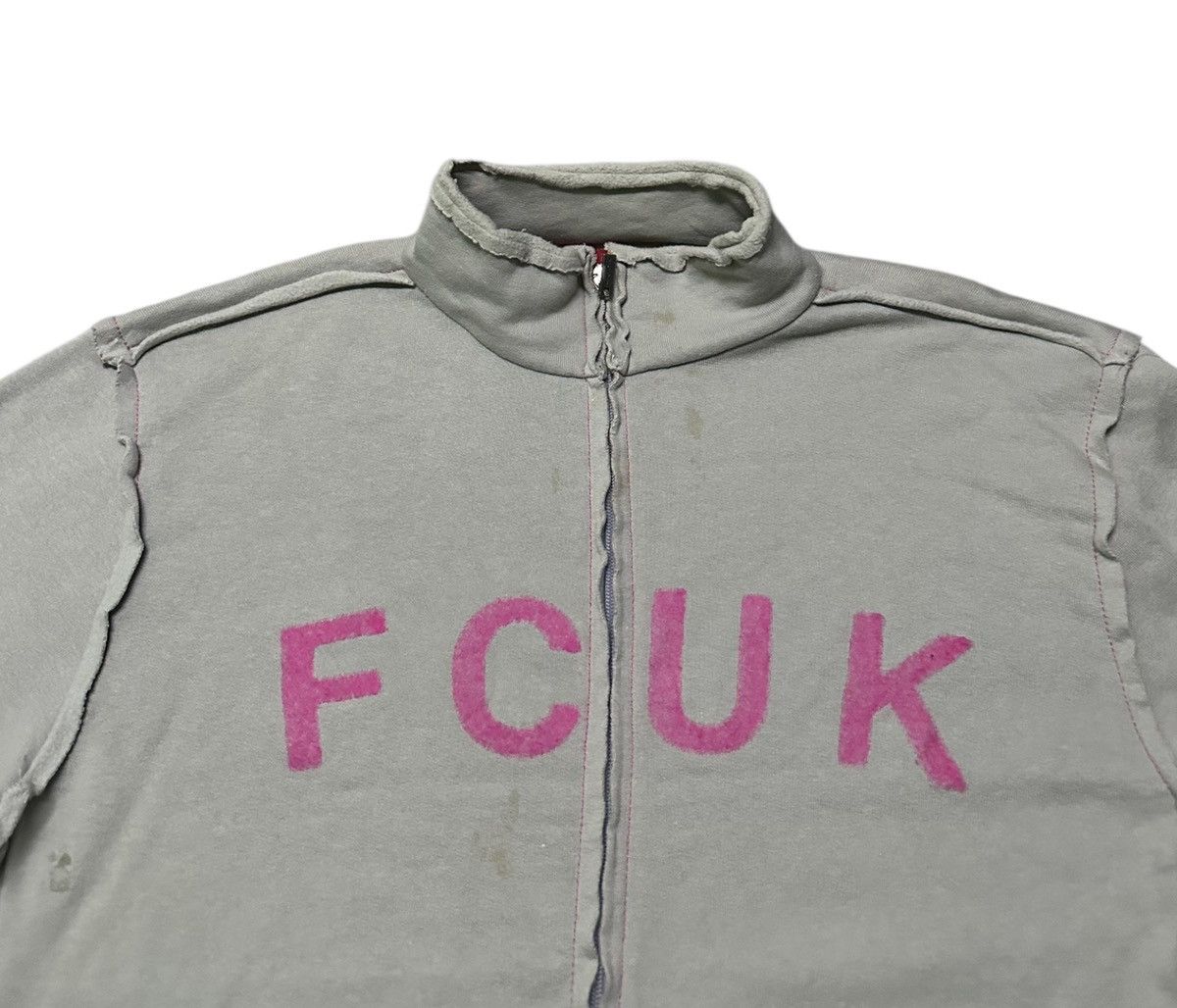FCUK FCUK zipper sweater big logo Size US L / EU 52-54 / 3 - 4 Thumbnail