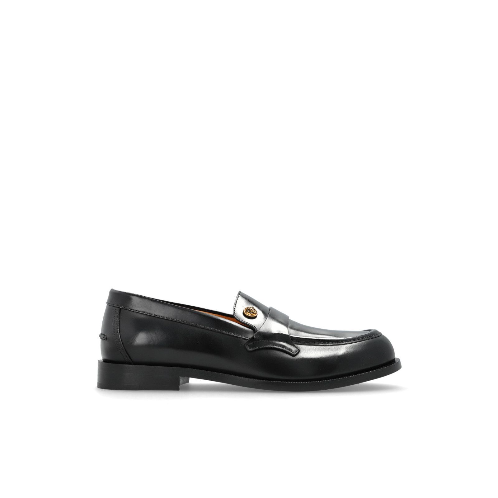 Versace VERSACE Manu Black Leather Loafers New & Authentic (Men's si Size US 13 / EU 46 - 1 Thumbnail