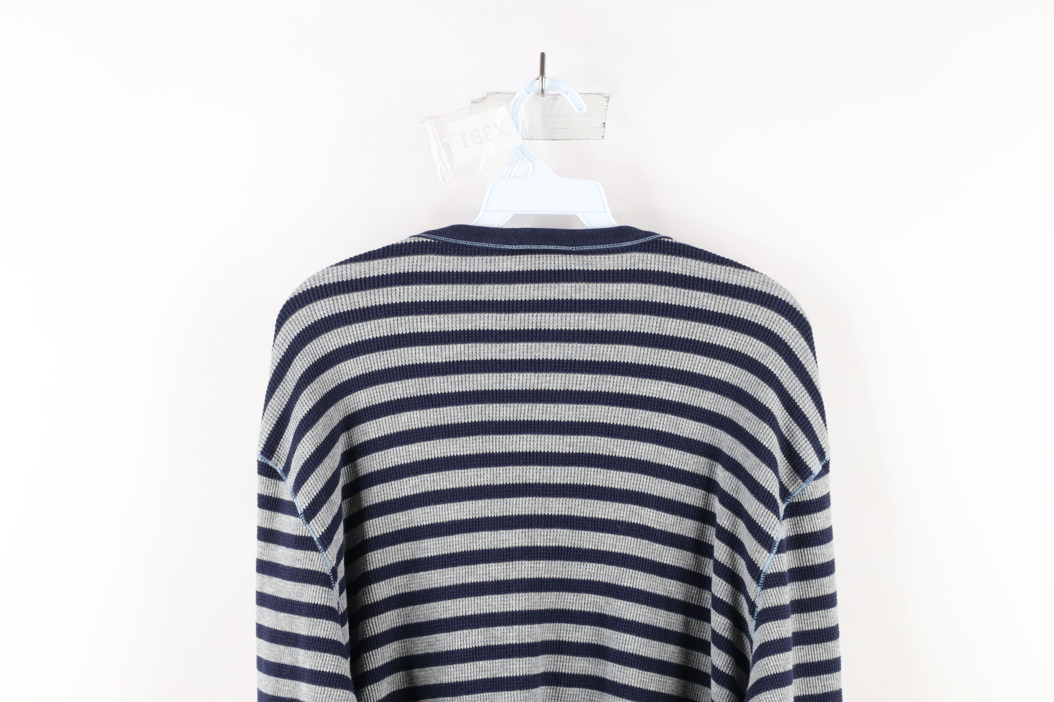 Ralph Lauren Vintage 90s Ralph Lauren Thermal Waffle Knit Henley T-Shirt Size US XXL / EU 58 / 5 - 7 Thumbnail