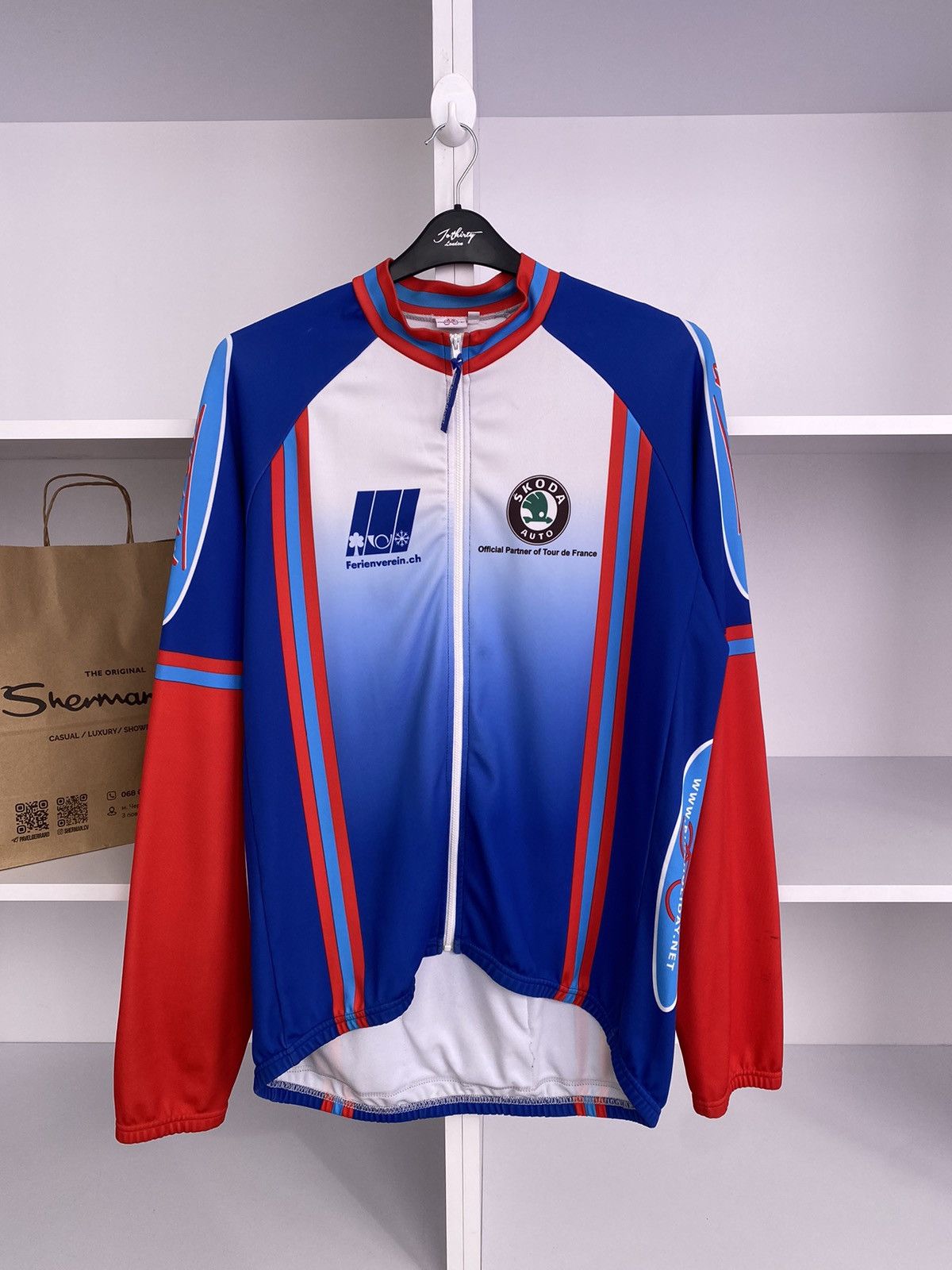 Vintage Vintage Skoda Cycling Jersey Size US XL / EU 56 / 4 - 4 Thumbnail