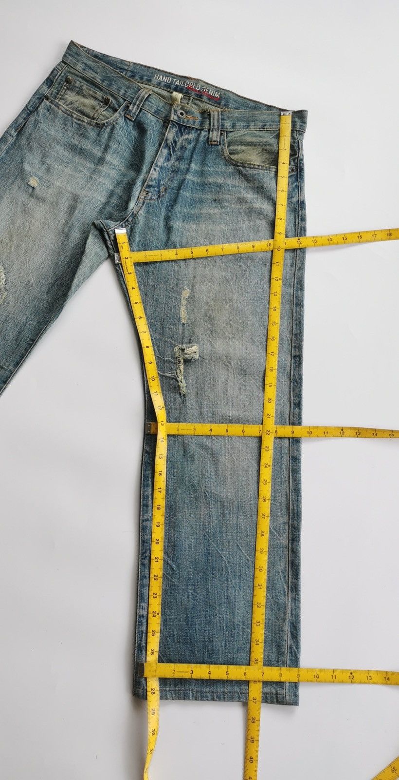 Japanese Brand Thrashed Free Gate Japan Distressed Dirty Jeans Size US 34 / EU 50 - 10 Thumbnail