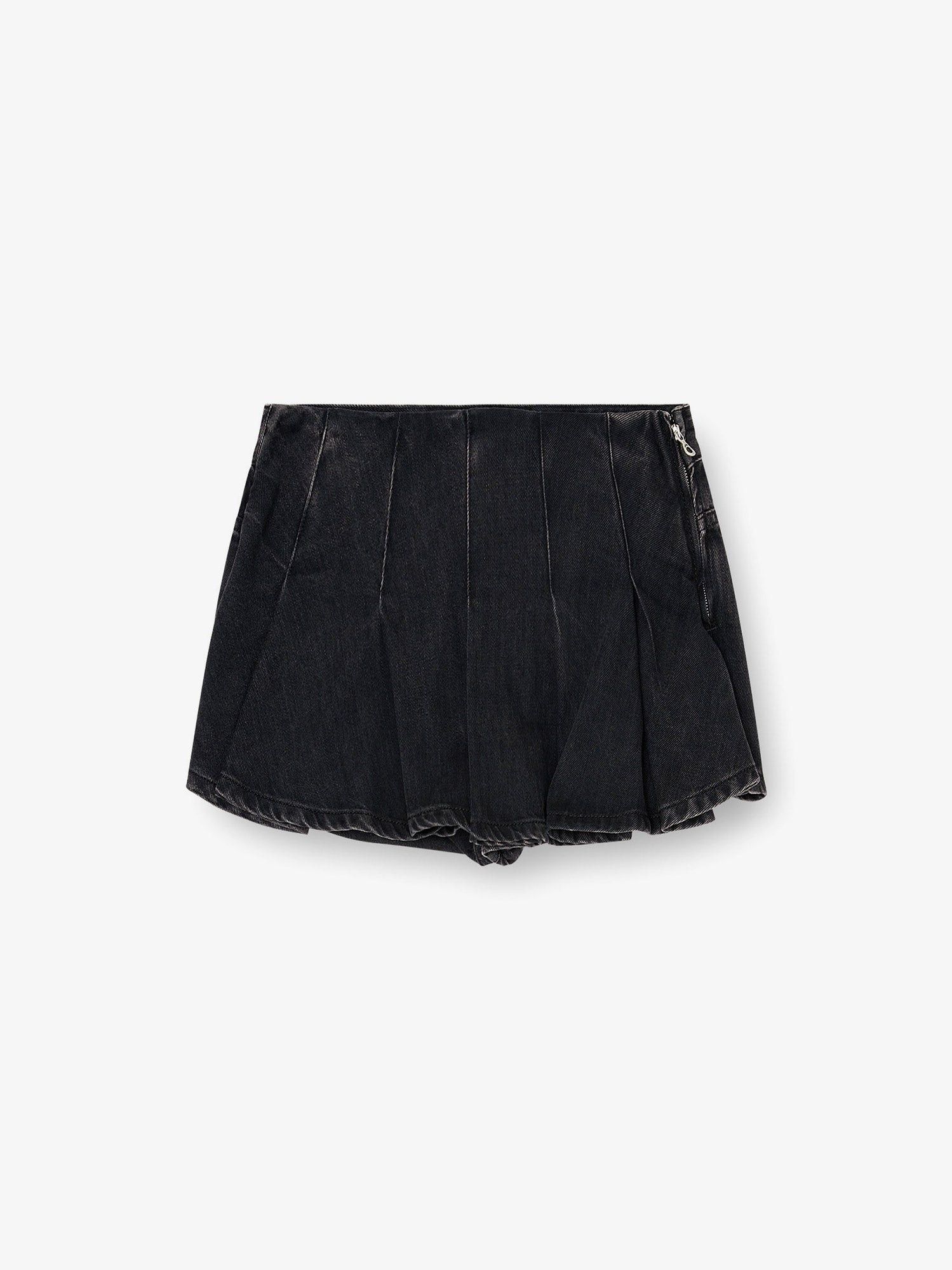 Diesel De-Rox Pleated Denim Shorts Size 27" / US 4 / IT 40 - 1 Thumbnail