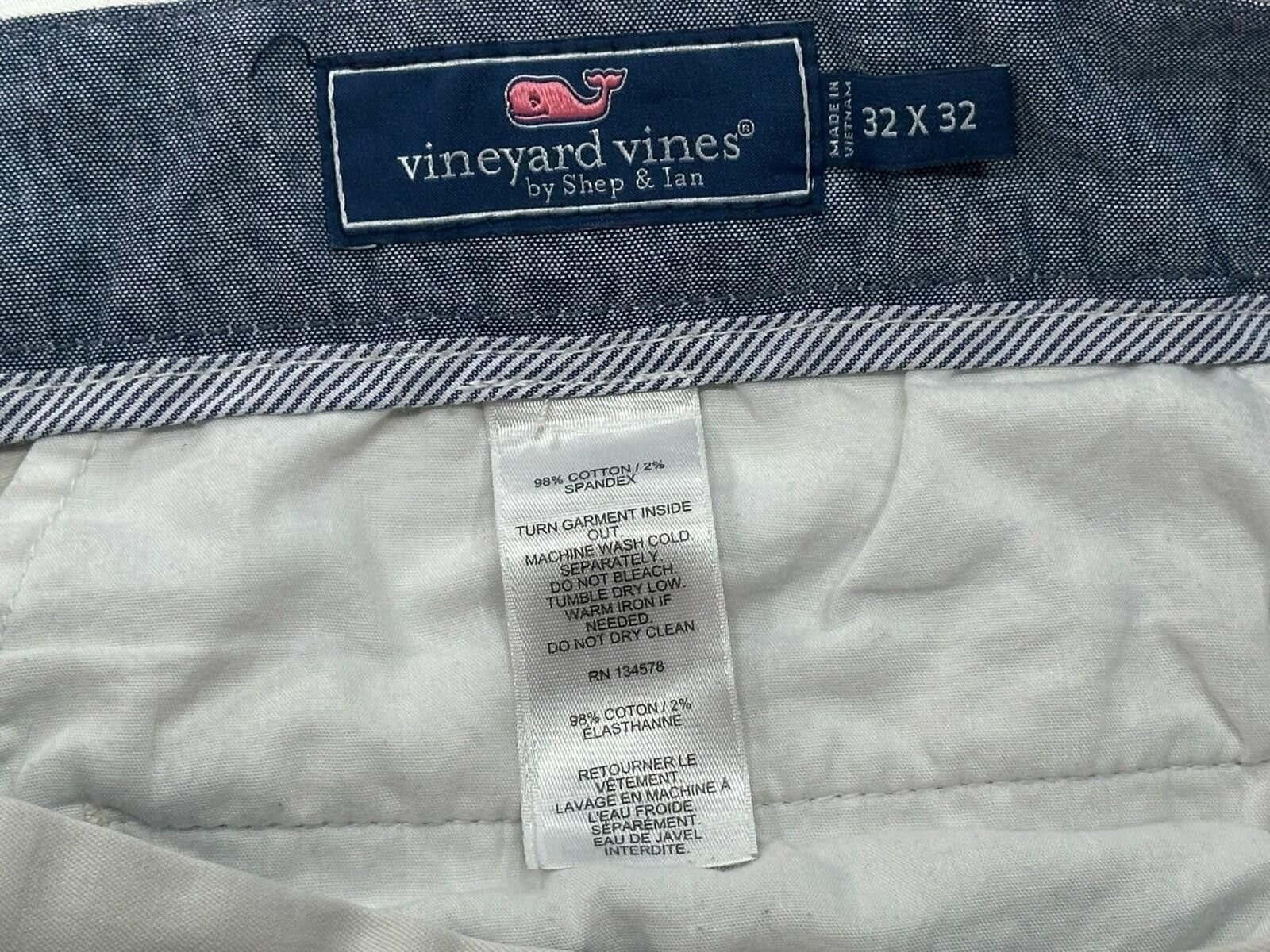 Vineyard Vines Vineyard Vines Flat Cotton Spandex Chinos Beige Mens 32/32 Size US 32 / EU 48 - 6 Thumbnail
