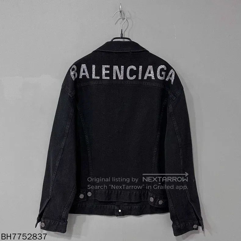 Balenciaga Balenciaga Back Water Droplet Logo Denim Jacket Size XS / US 0-2 / IT 36-38 - 5 Thumbnail