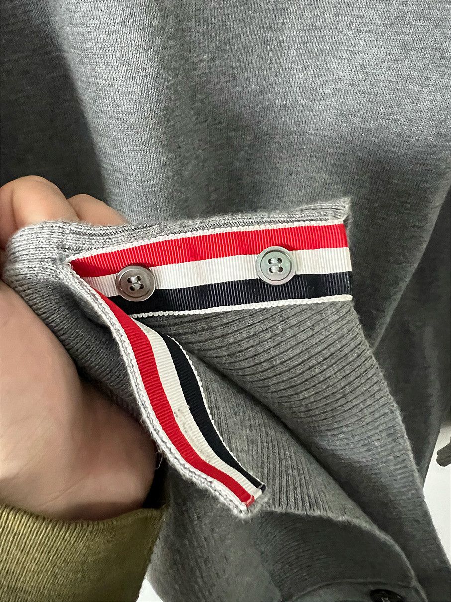 Thom Browne Thom Browne Grey Milano Stitch Long Cardigan Size 4 Size XXL / US 16-18 / IT 52-54 - 5 Thumbnail