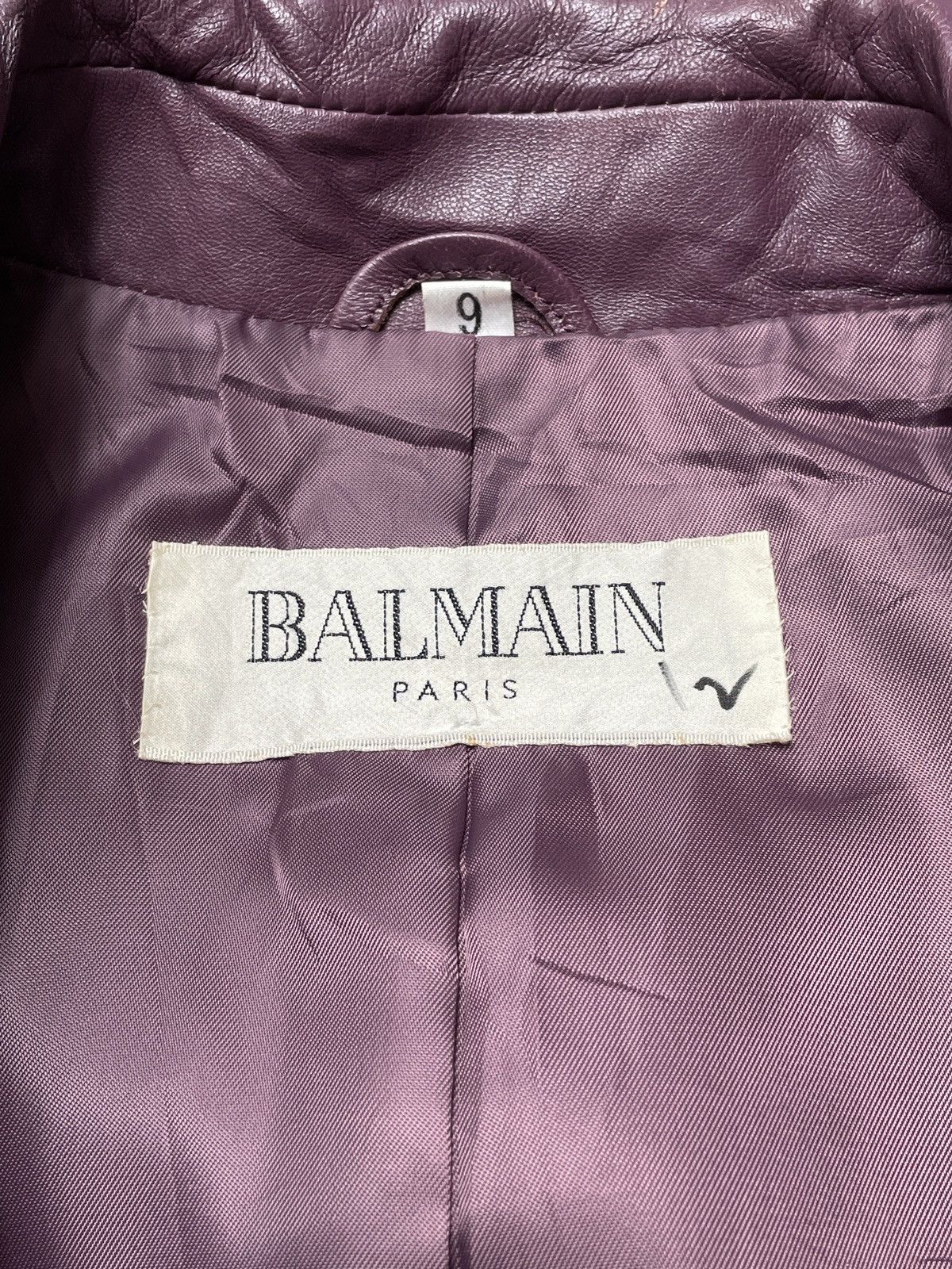 Balmain Vintage Balmain Leather Jacket 2000s Size US S / EU 44-46 / 1 - 8 Thumbnail