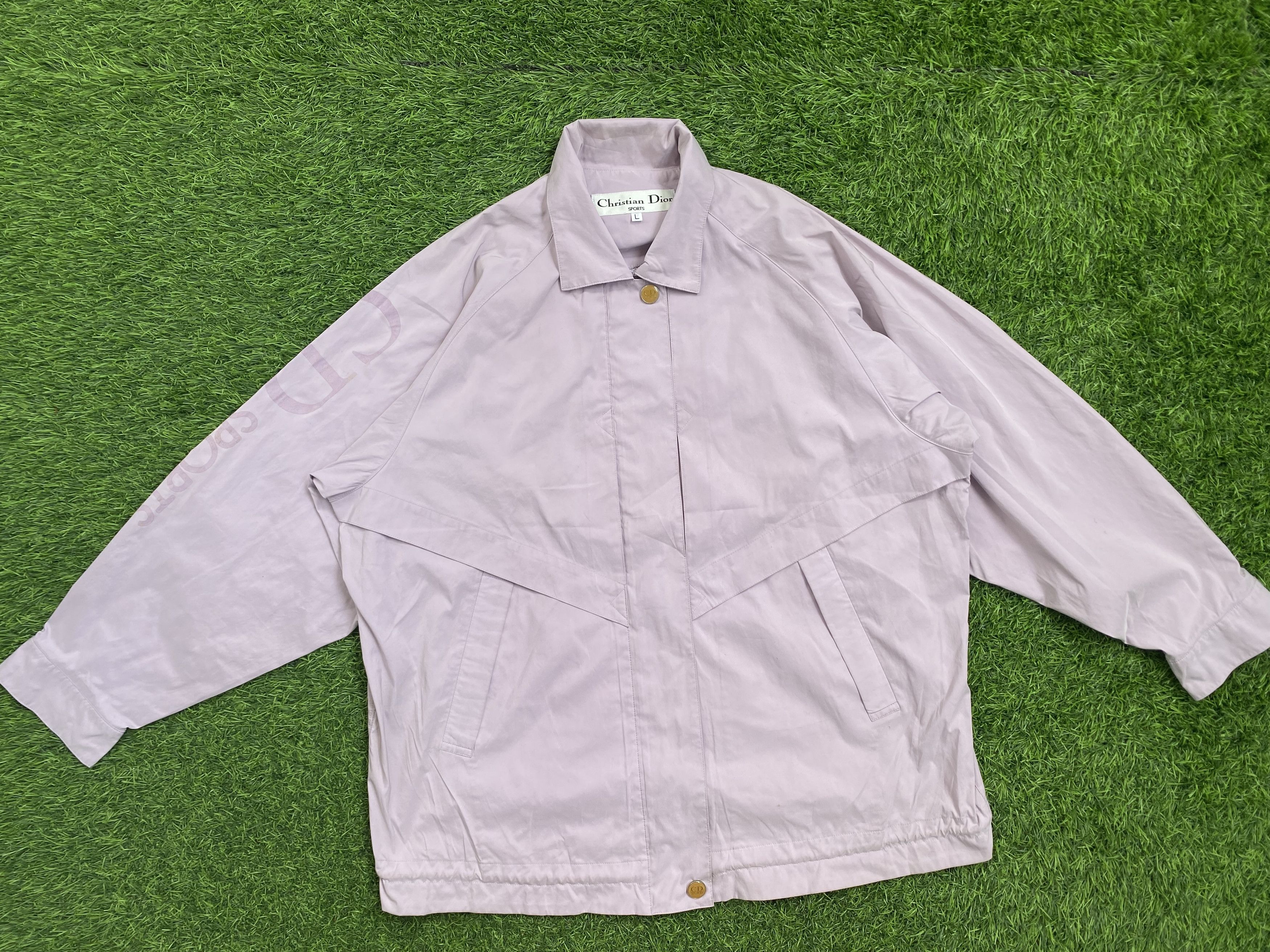 Christian Dior Monsieur Vintage Christian Dior Oversize Bomber Spellout Jacket Size L / US 10 / IT 46 - 1 Thumbnail