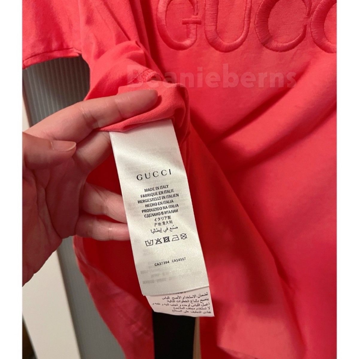 Gucci NWT Gucci T-Shirt Embroidered Tennis Cotton Jersey Tee Rose Size S / US 4 / IT 40 - 5 Thumbnail