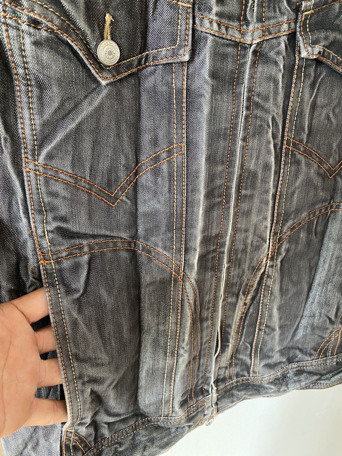 If Six Was Nine × Japanese Brand × semanticdesign Semantic Design Trucker Jacket Denim Distressed Size US M / EU 48-50 / 2 - 5 Thumbnail