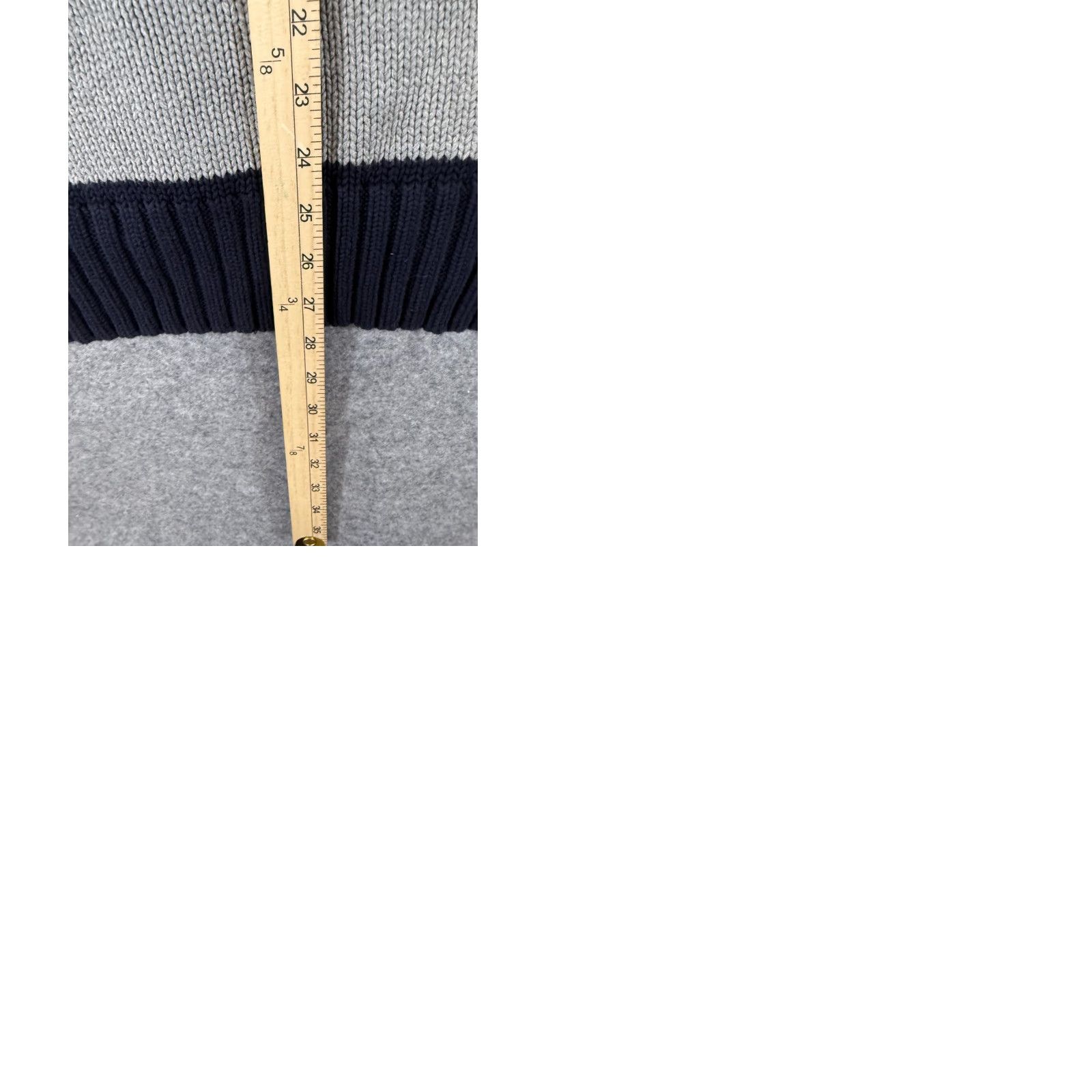 Banana Republic Banana Republic Sweater Mens L Blue Gray Striped Knit Button Front Cardigan Size US L / EU 52-54 / 3 - 9 Thumbnail