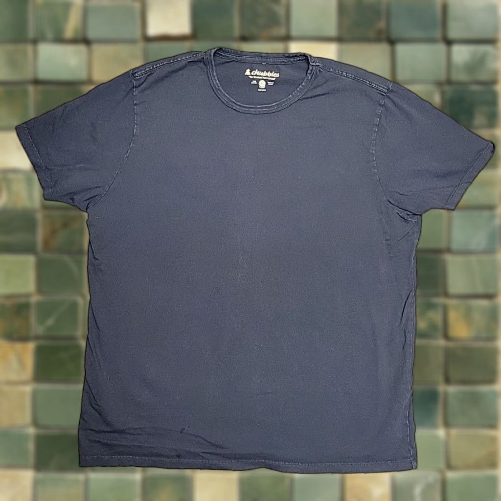 Chubbies Chubbies Shirt Mens XL Blue 100% Cotton Crewneck Blank Summer Tee Retro Shirt Man XL Blue Cotton Crew Neck Short Sleeve Solid Size US XL / EU 56 / 4 - 1 Thumbnail