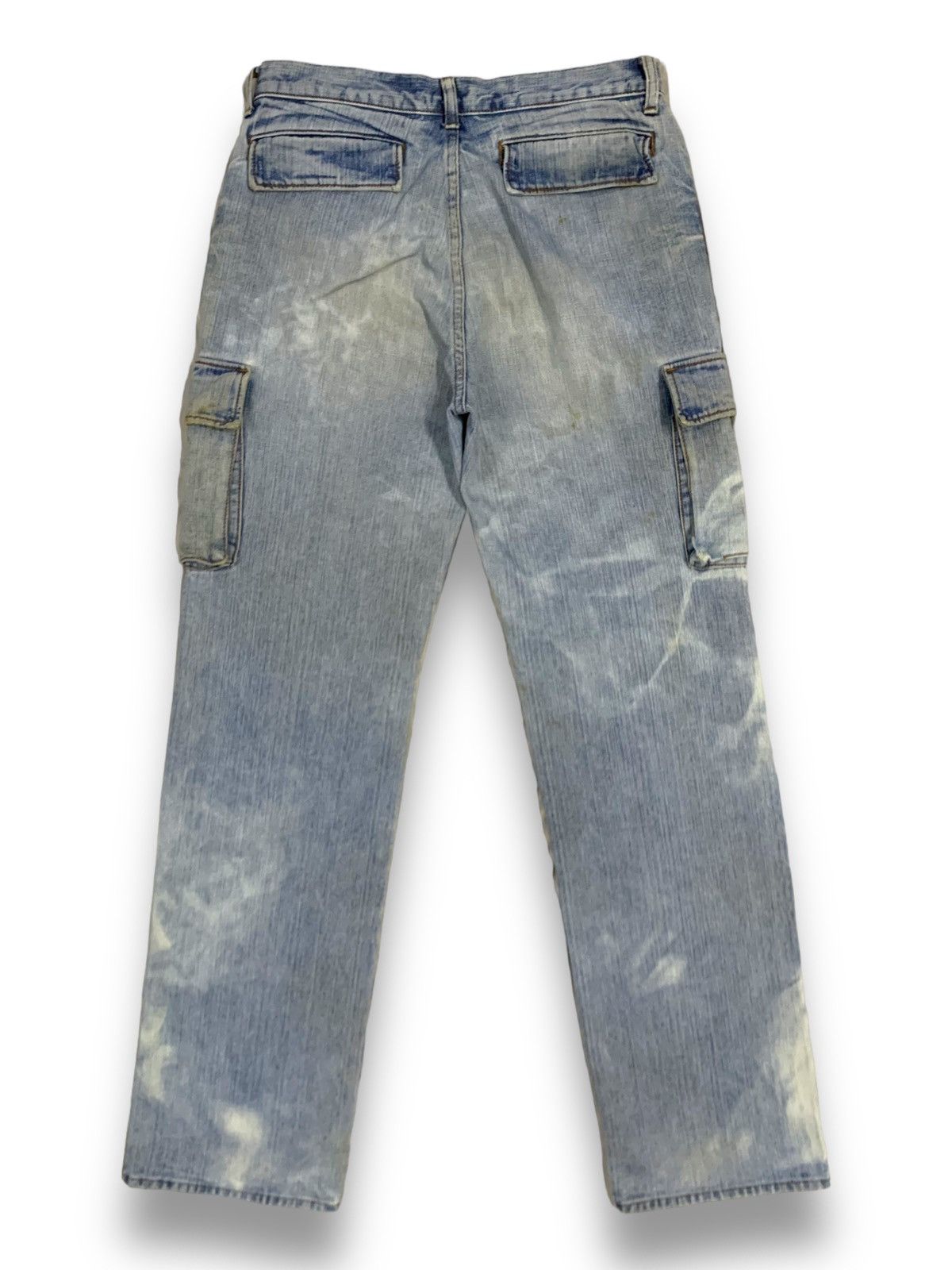 Japanese Brand Vintage Japanese Brand Dirty Mud Wash Baggy Cargo Jeans Size US 32 / EU 48 - 2 Thumbnail