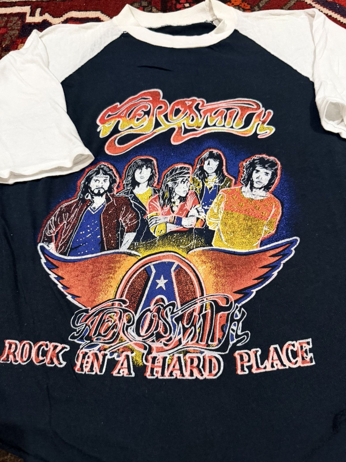 Vintage Vintage 80s Aerosmith "Rock In A Hard Place" tour Size US M / EU 48-50 / 2 - 3 Thumbnail