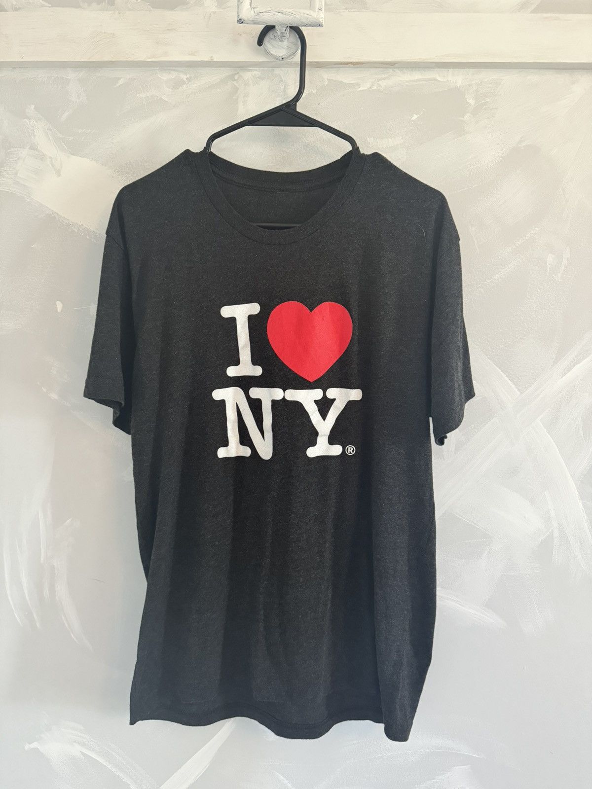 I Love NY × Vintage I LOVE NY Classic Dark Grey T-Shirt Polyester No Tag Size US M / EU 48-50 / 2 - 1 Thumbnail