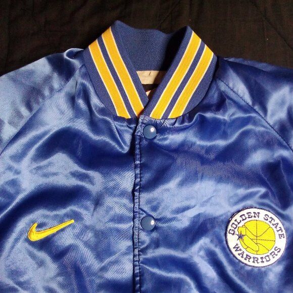 Vintage Vintage Custom Golden State Warriors Satin Bomber Jacket Size US M / EU 48-50 / 2 - 1 Thumbnail