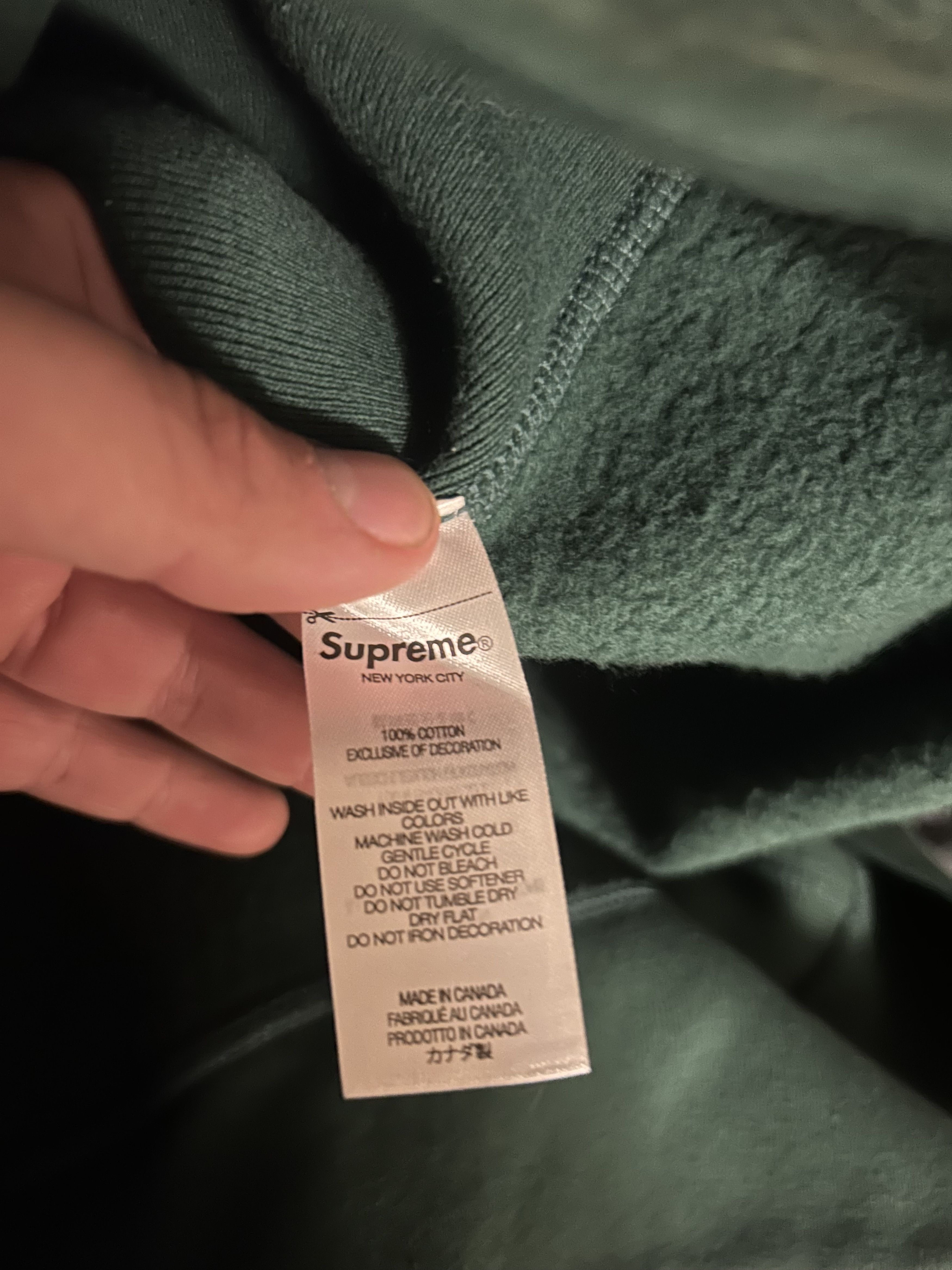 Supreme Supreme Pearl Logo Green Hooded Sweatshirt Size US L / EU 52-54 / 3 - 5 Thumbnail