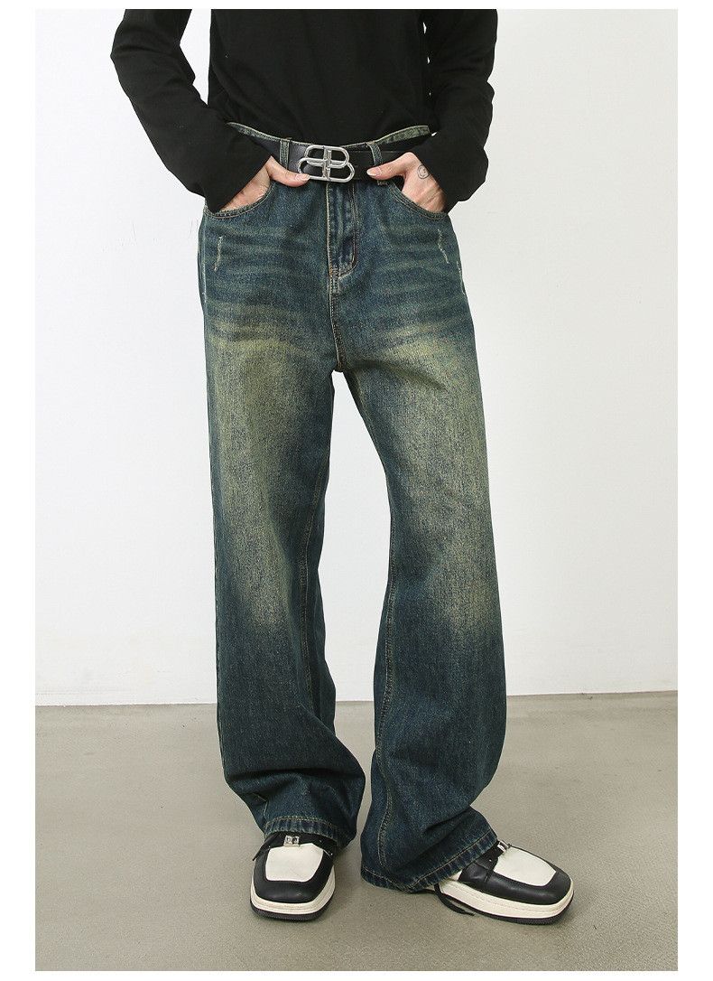 Vintage Men's washed loose vintage distressed jeans Size US 32 / EU 48 - 2 Thumbnail
