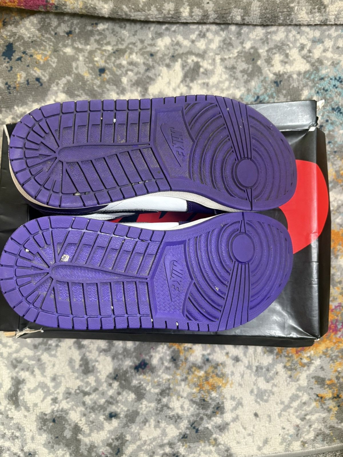 Jordan Brand Air Jordan Retro 1 Court Purple size 10.5 Size US 10.5 / EU 43-44 - 5 Thumbnail