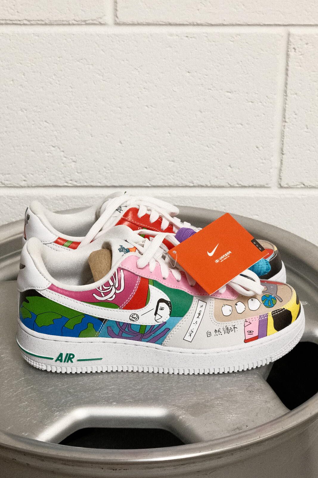 Nike Nike Flyleather AF1 QS Multi-Color Sneakers Size 6.5 Women Size ONE SIZE - 2 Thumbnail