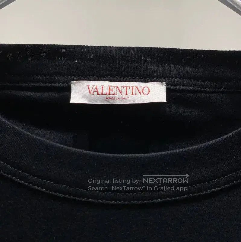 Valentino Valentino Black Cotton Men's T-shirt . Size US L / EU 52-54 / 3 - 4 Thumbnail