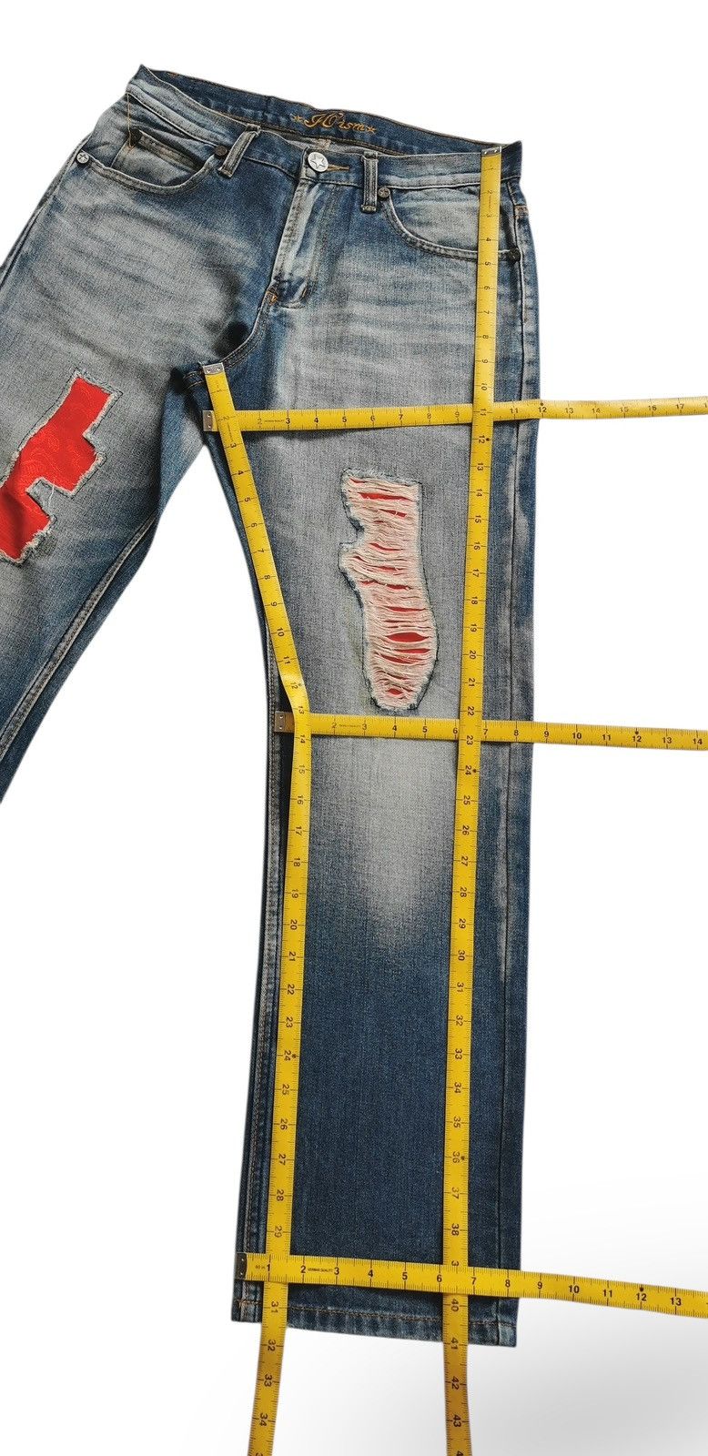 Japanese Brand Go Ism Patchwork Jeans Style Kapital Size US 30 / EU 46 - 11 Thumbnail