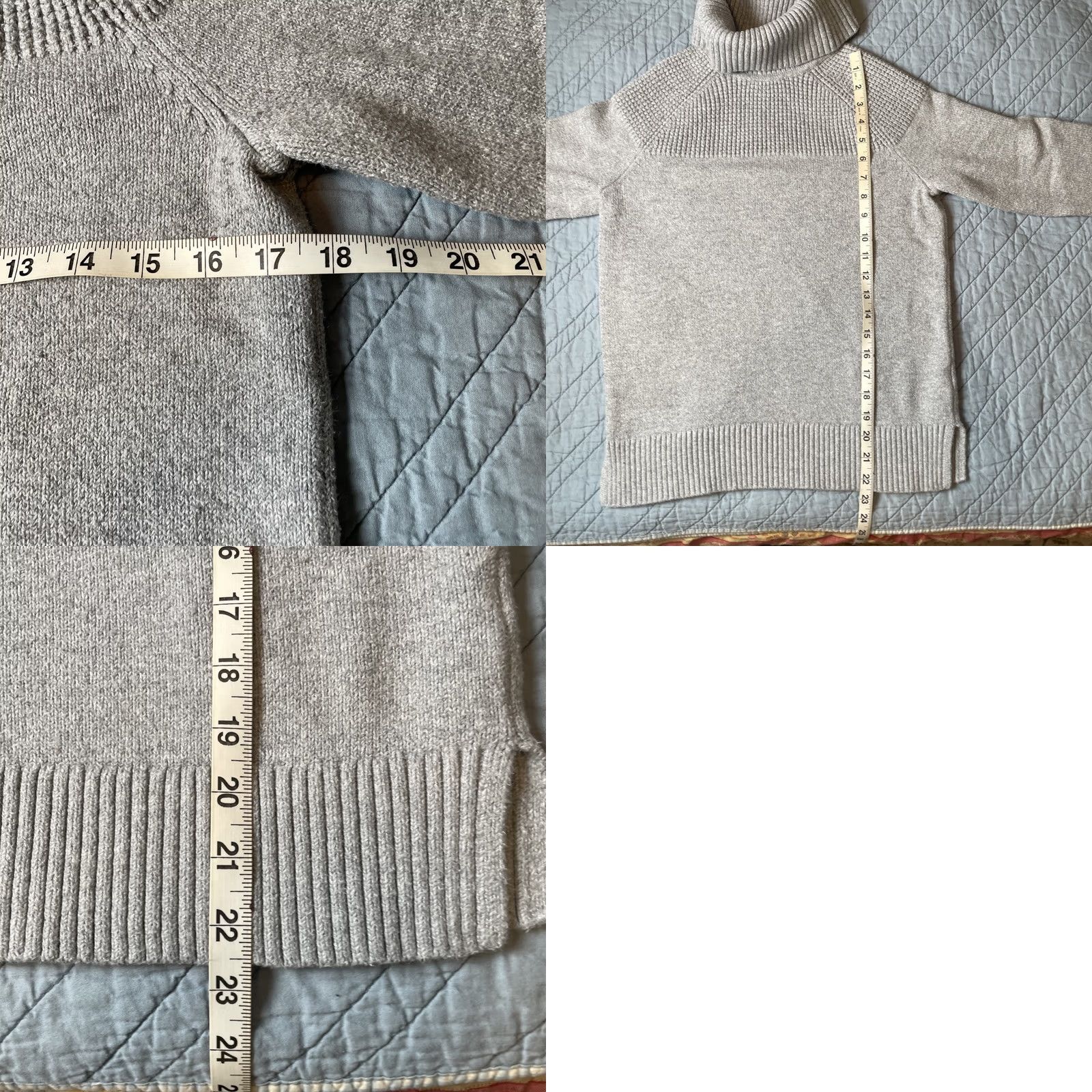 Vintage VINTAGE L.L. Bean Turtleneck Sweater Womens XS Reg Gray Textured Casual Cozy Warm Pullover Knit Sweatery? Size XS / US 0-2 / IT 36-38 - 9 Thumbnail
