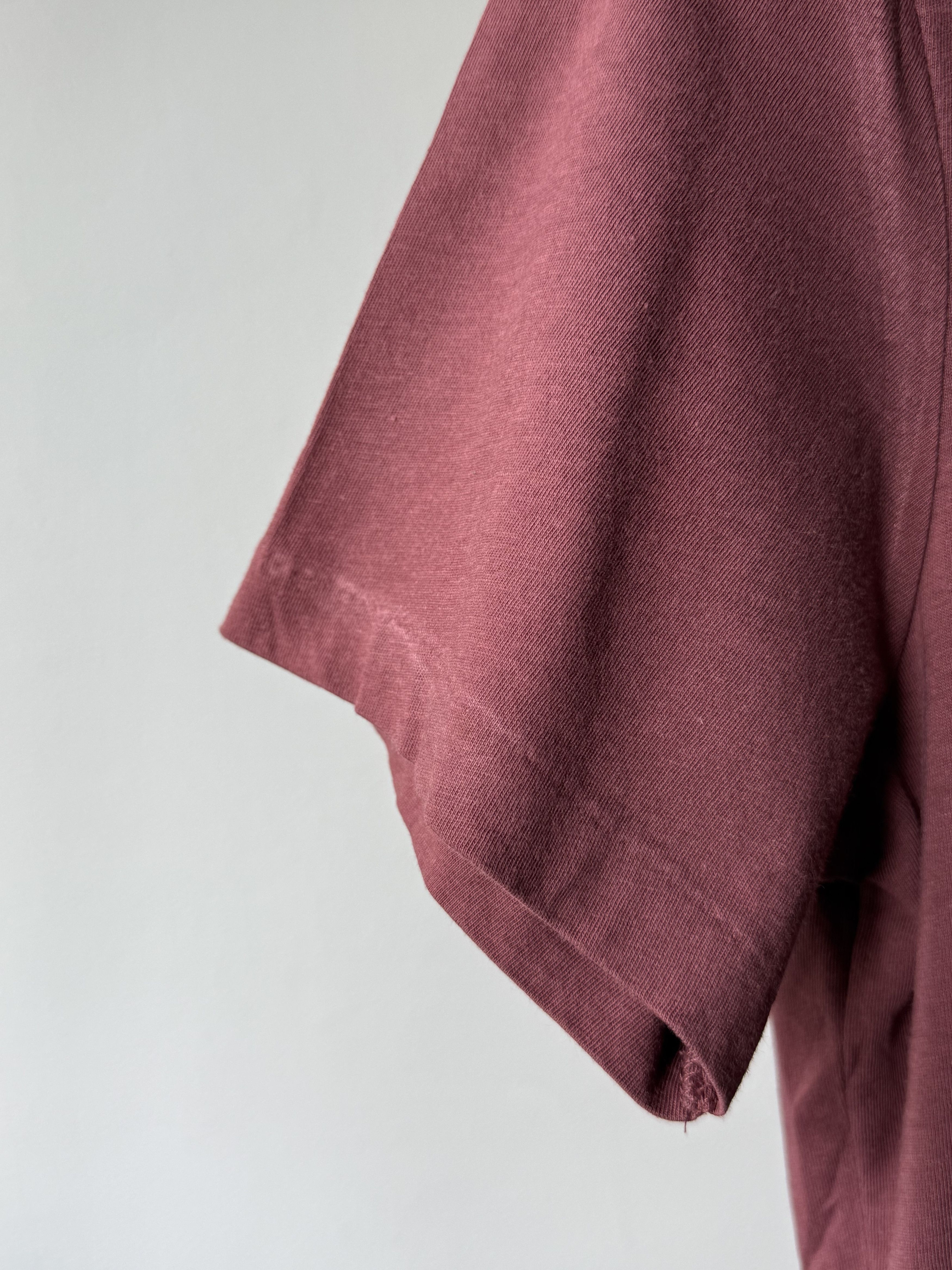 Allsaints Allsaints Tonic SS Crew Neck Burgundy Cotton Logo T-Shirt Size US XS / EU 42 / 0 - 7 Thumbnail