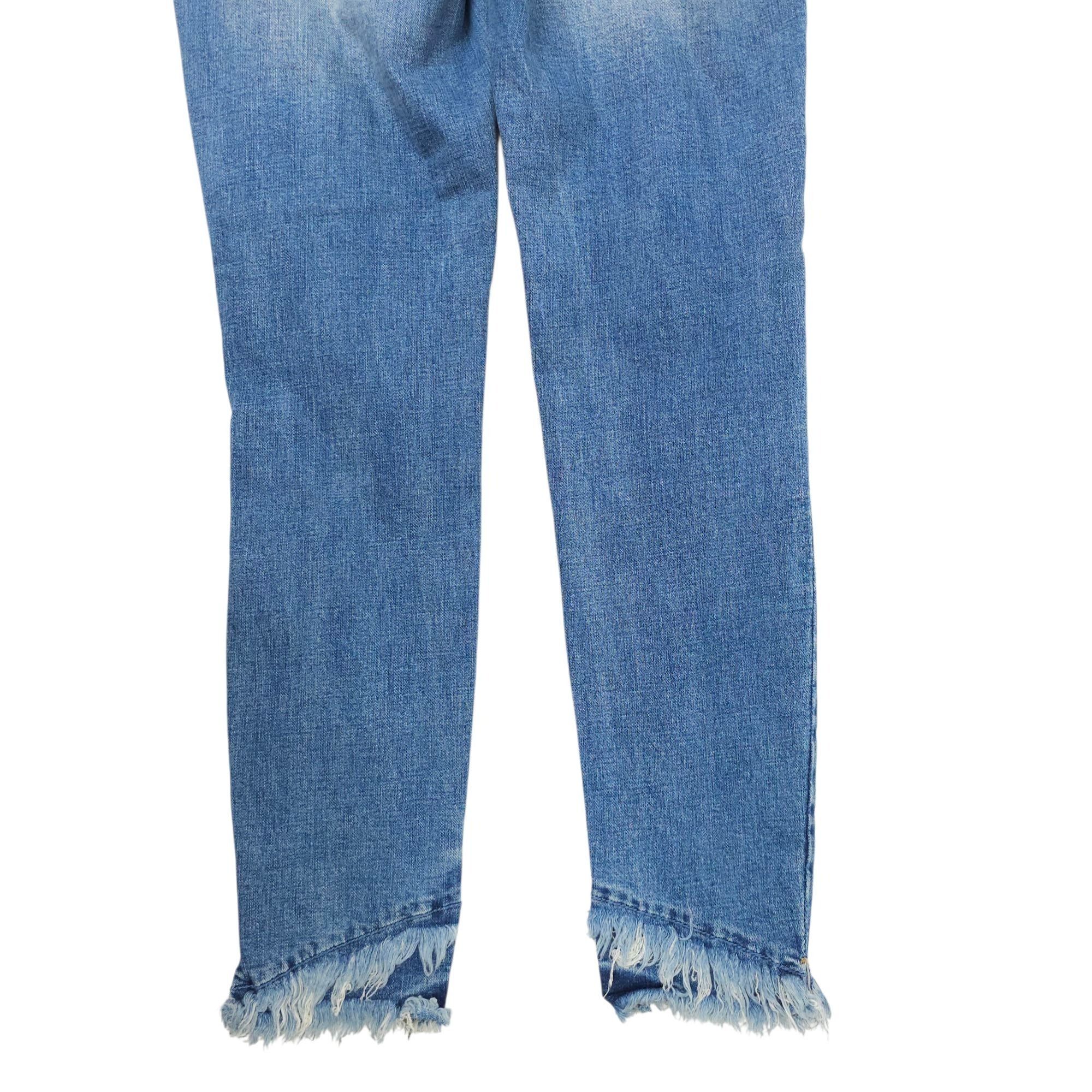 Kancan USA KanCan Nala Mid Rise Ankle Skinny Jeans Women 7/27 Distresse Size 28" / US 6 / IT 42 - 13 Thumbnail