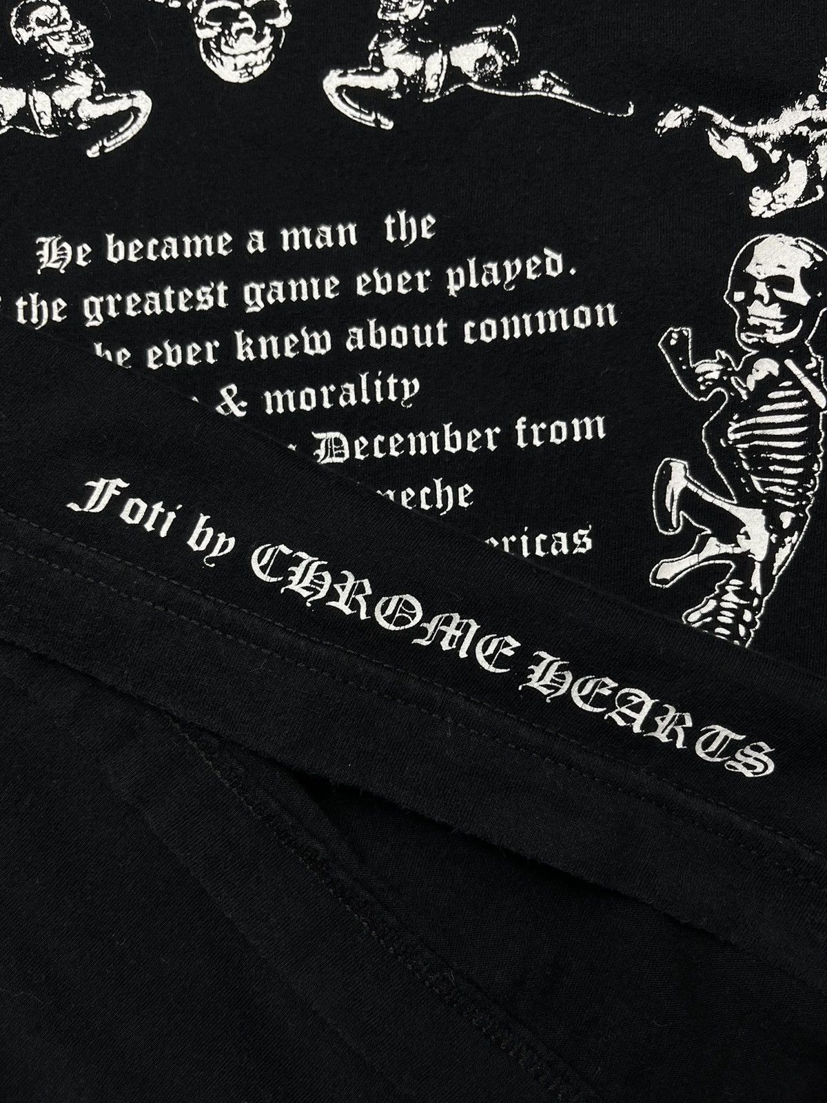 Chrome Hearts Chrome Hearts Foti Skull Horseshoe Logo Tshirt Size US M / EU 48-50 / 2 - 4 Thumbnail