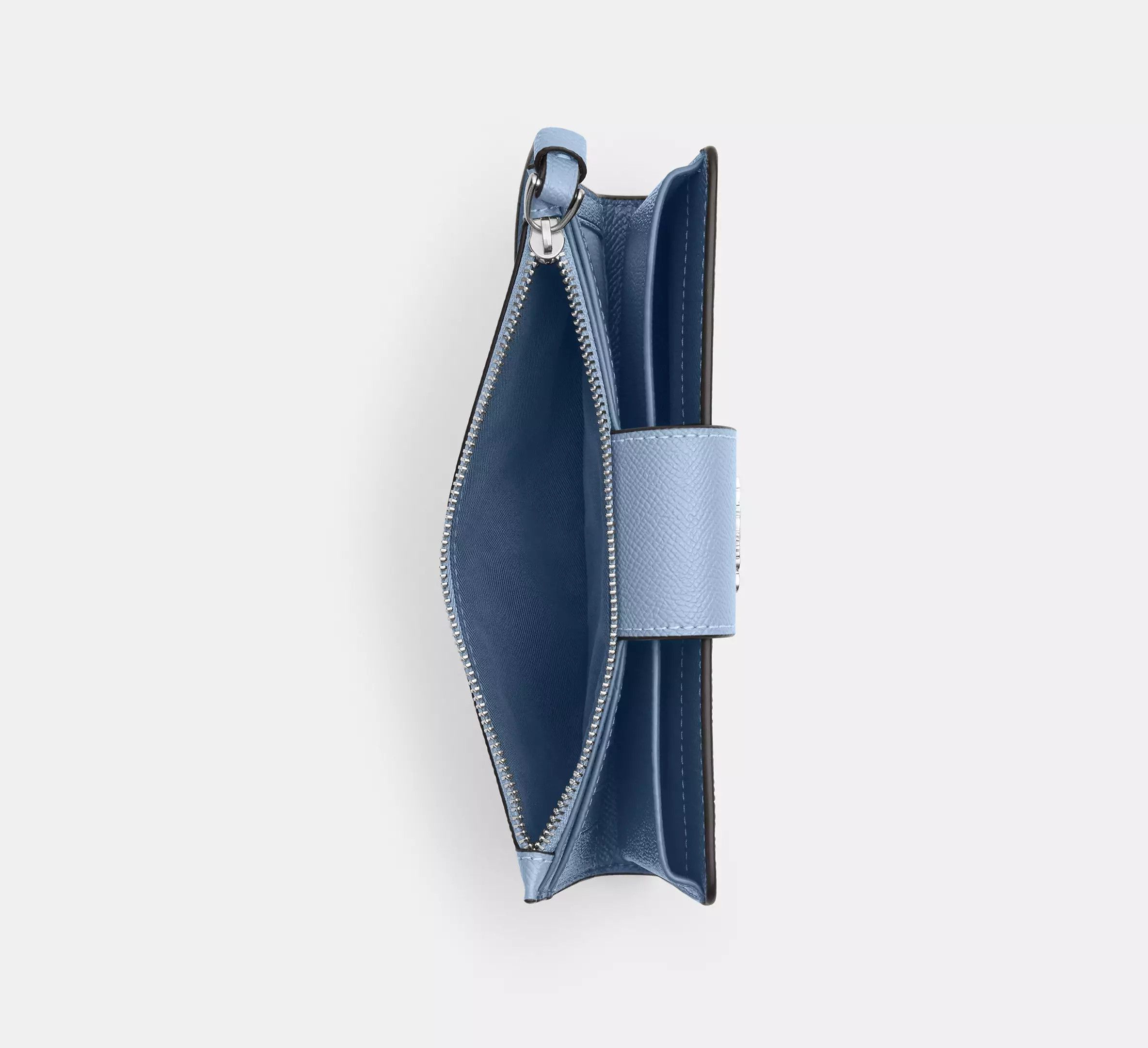 Coach Phone Wallet CS441 crossgrain leather/Sv/Bluebell Size ONE SIZE - 7 Thumbnail