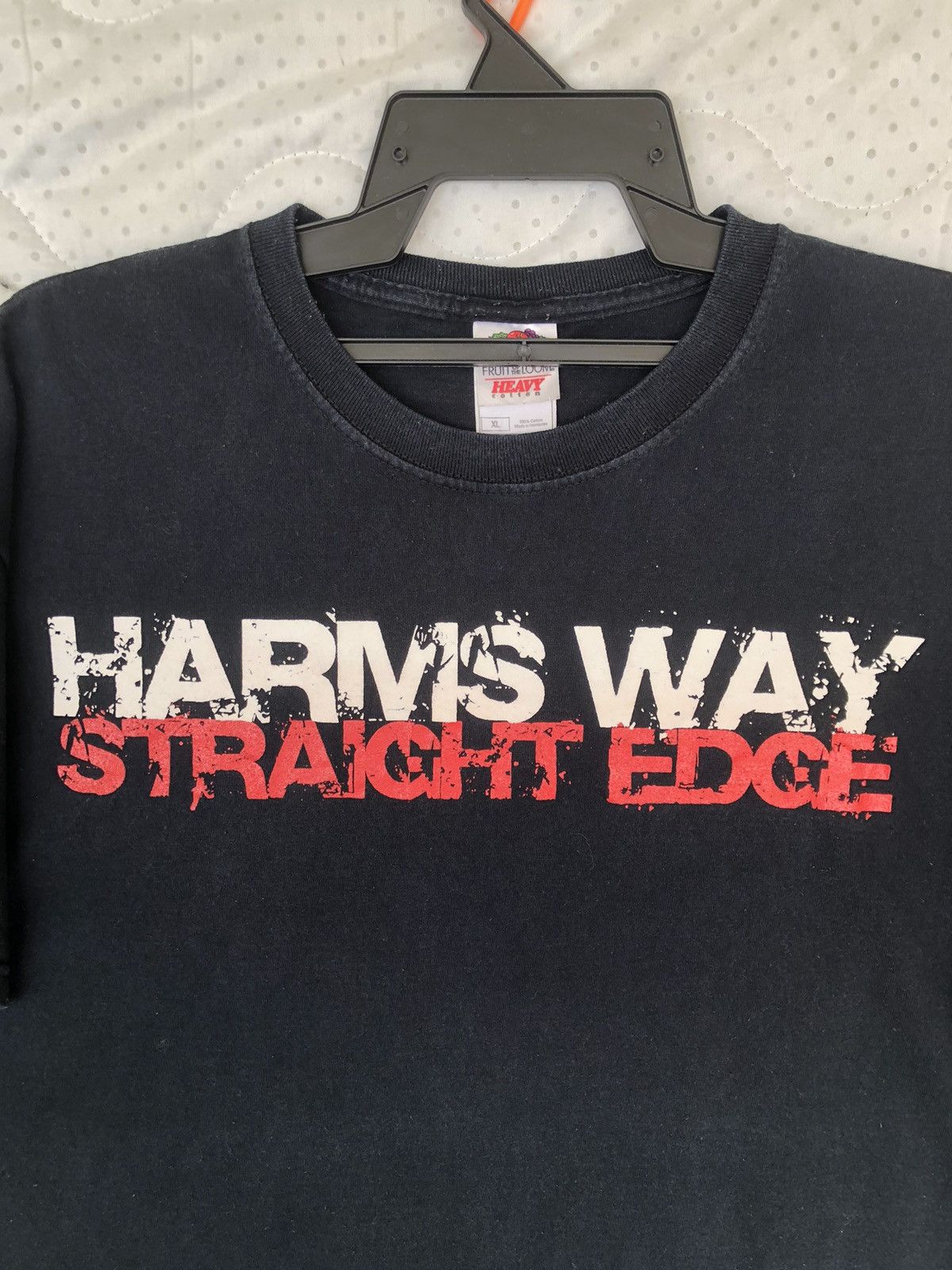 Band Tees Vintage HARMS WAY Straight Edge Hardcore Band Size US XL / EU 56 / 4 - 4 Thumbnail