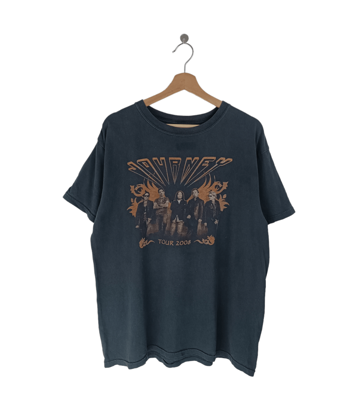 Band Tees VINTAGE 2008 JOURNEY TOUR TEE deff bon jovi floyd Size US L / EU 52-54 / 3 - 1 Thumbnail