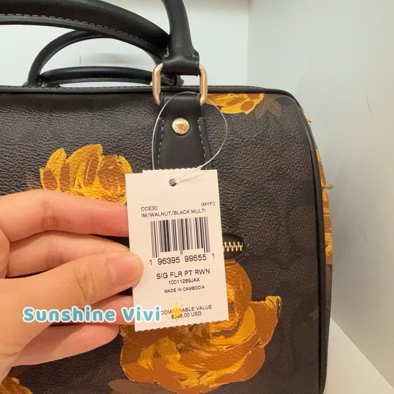 Coach NWT Coach CCE30 Rowan Satchel Bag Canvas &Leather Size ONE SIZE - 5 Thumbnail