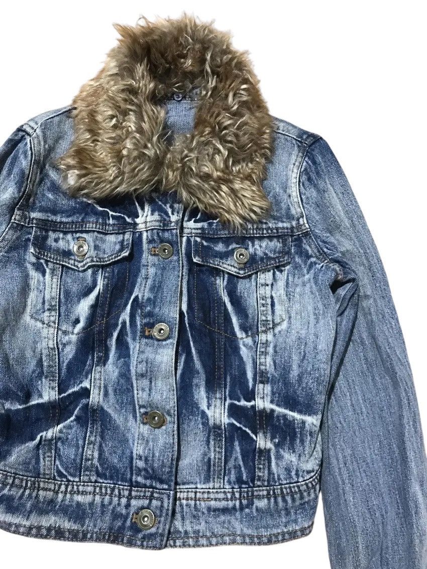 If Six Was Nine × Japanese Brand × Le Grande Bleu (L.G.B.) Japanese LGB style “unknwn” fur denim jacket Size US M / EU 48-50 / 2 - 3 Thumbnail