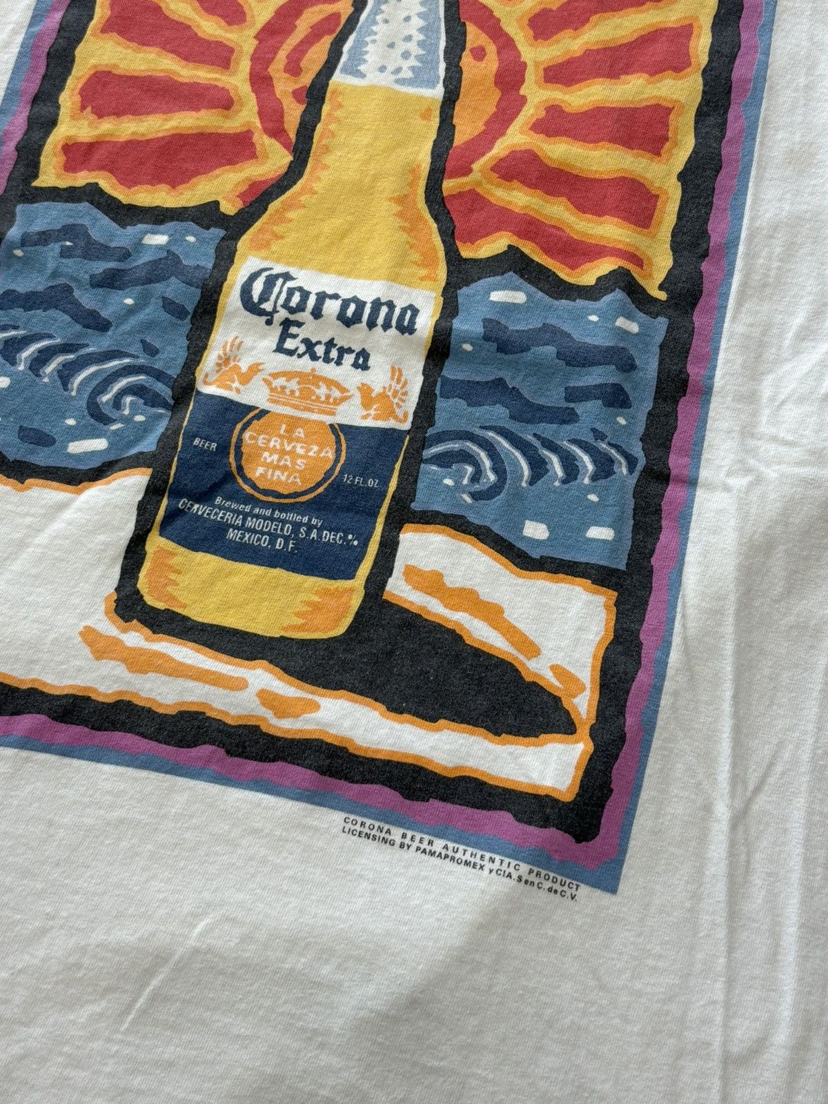 Vintage Vintage Corona Extra Beer Sunrise Tee Medium Size US M / EU 48-50 / 2 - 5 Thumbnail