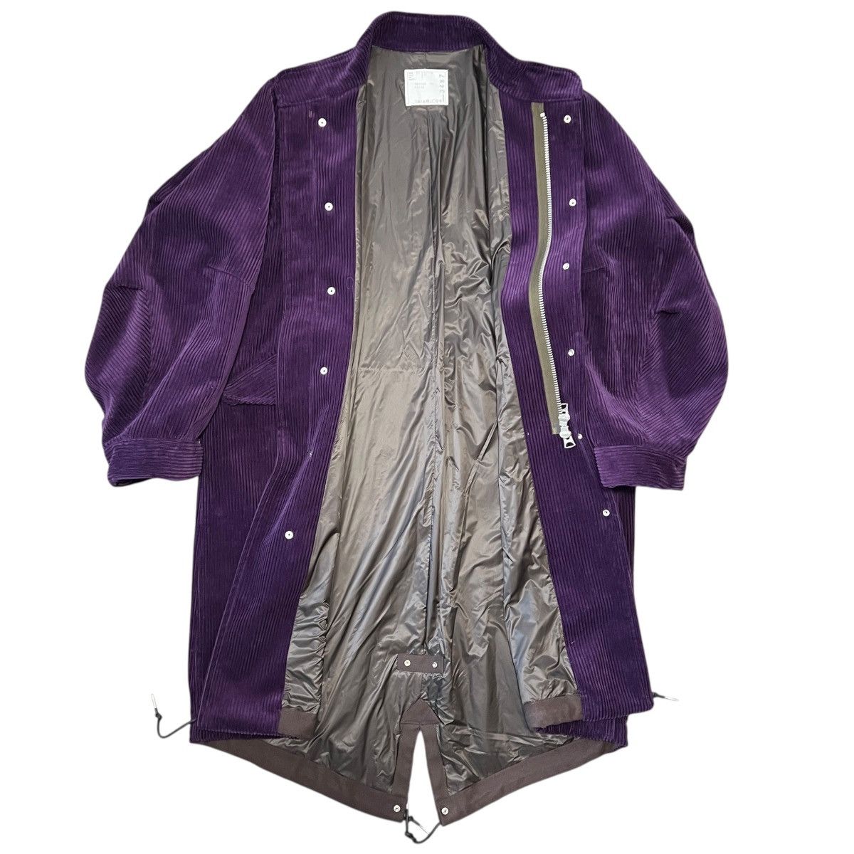 Sacai Sacai 2024-2025 Fall Winter Cotton Corduroy Purple Coat Size US M / EU 48-50 / 2 - 3 Thumbnail