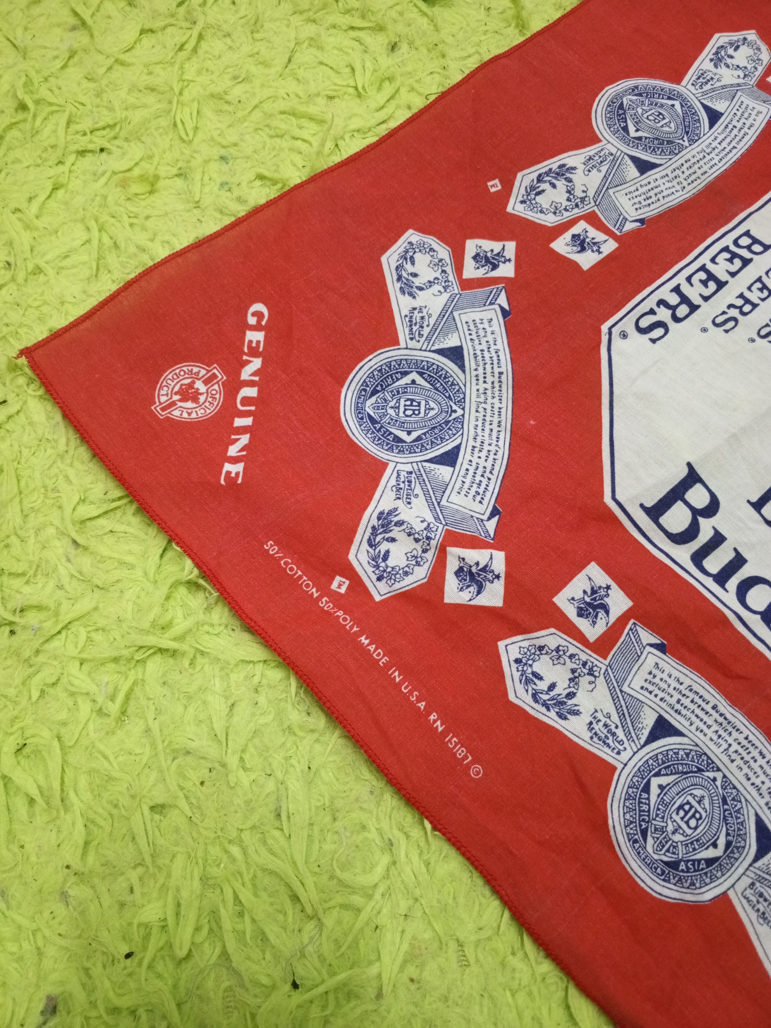 Budweiser × Vintage Vintage Budweiser Handkerchief Size ONE SIZE - 6 Thumbnail