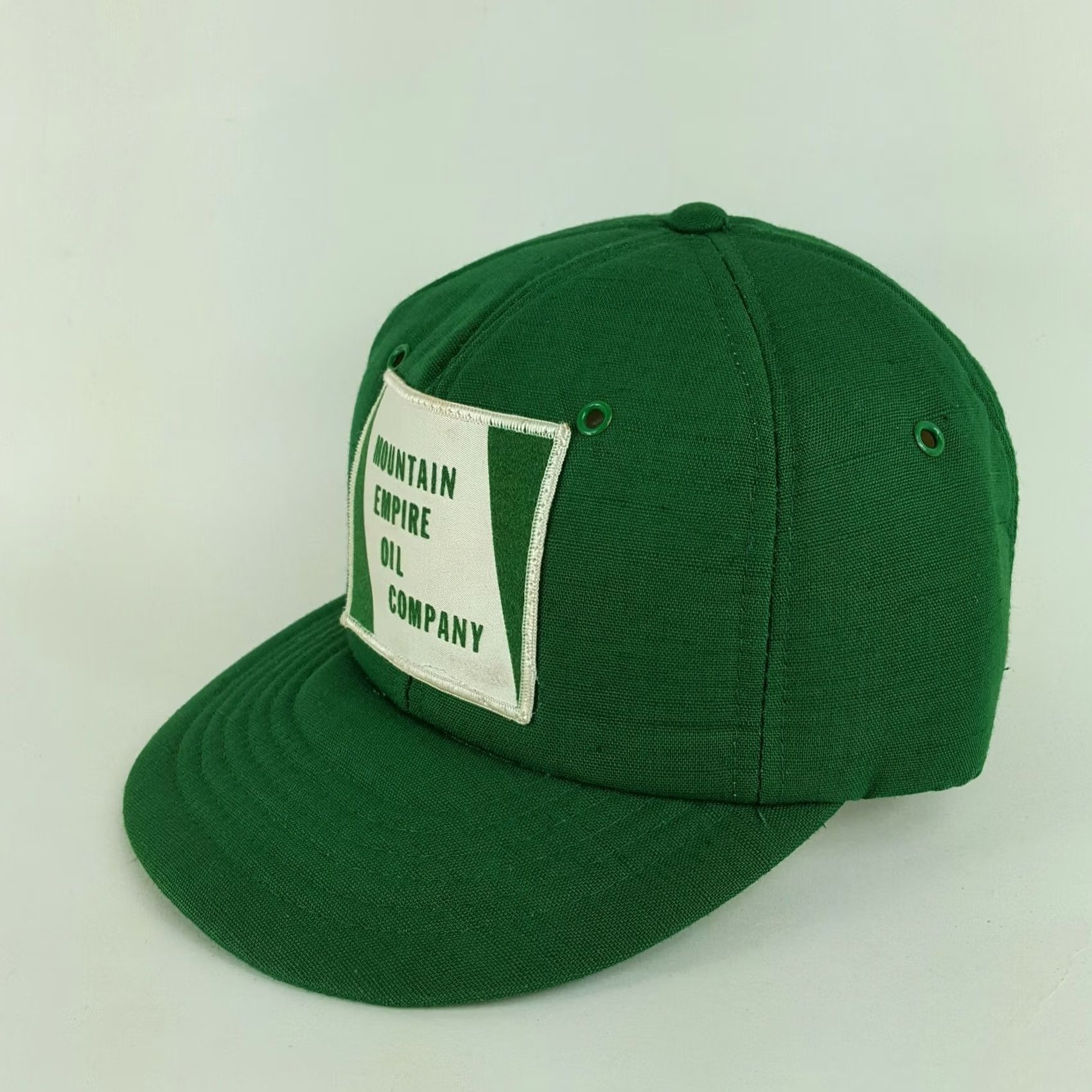 Vintage Vintage Snap-Back Foam Green Patch Trucker Hat Cap Men's Adjustable Embroidered Logo 80s Retro Oil Gas Transportation Size ONE SIZE - 3 Thumbnail