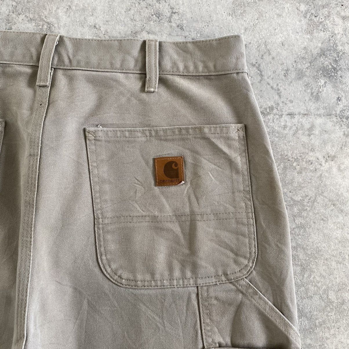 Carhartt Vintage Carhartt Desert Grey Dirty Carpenter Pants Size US 33 - 18 Thumbnail