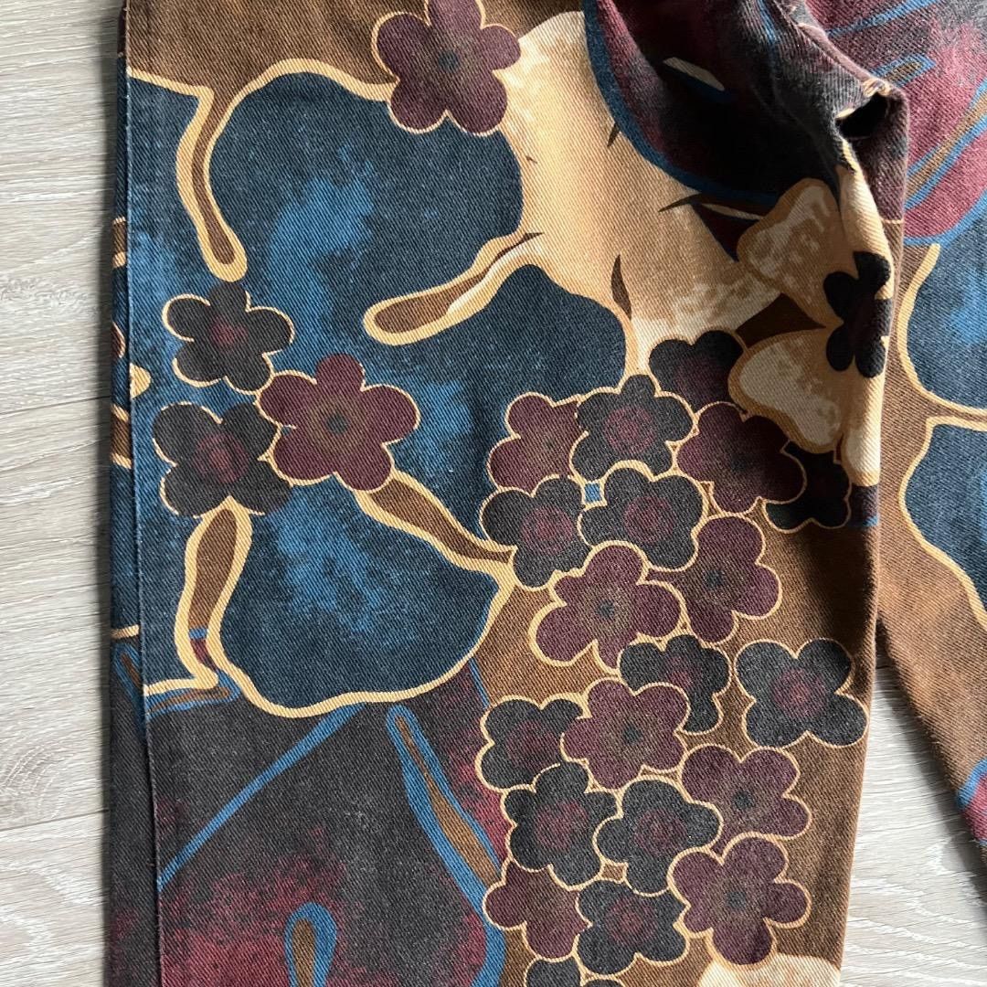 Dries Van Noten Dries Van Noten Floral Print Wide Leg Cotton Pants 22aw Size 23" - 11 Thumbnail