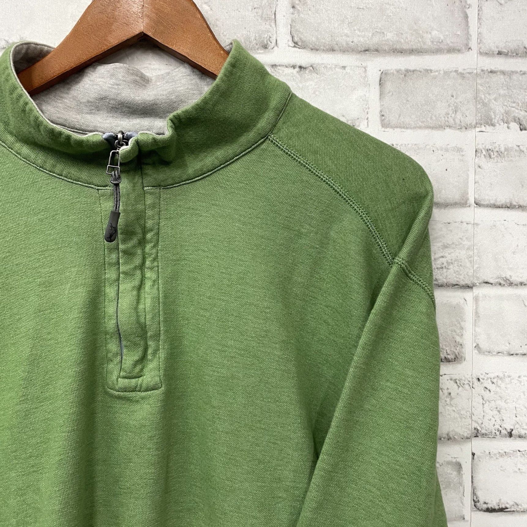 Tommy Bahama Tommy Bahama Pullover Sweater Green Half Zip-up Mens XL Size US XL / EU 56 / 4 - 2 Thumbnail