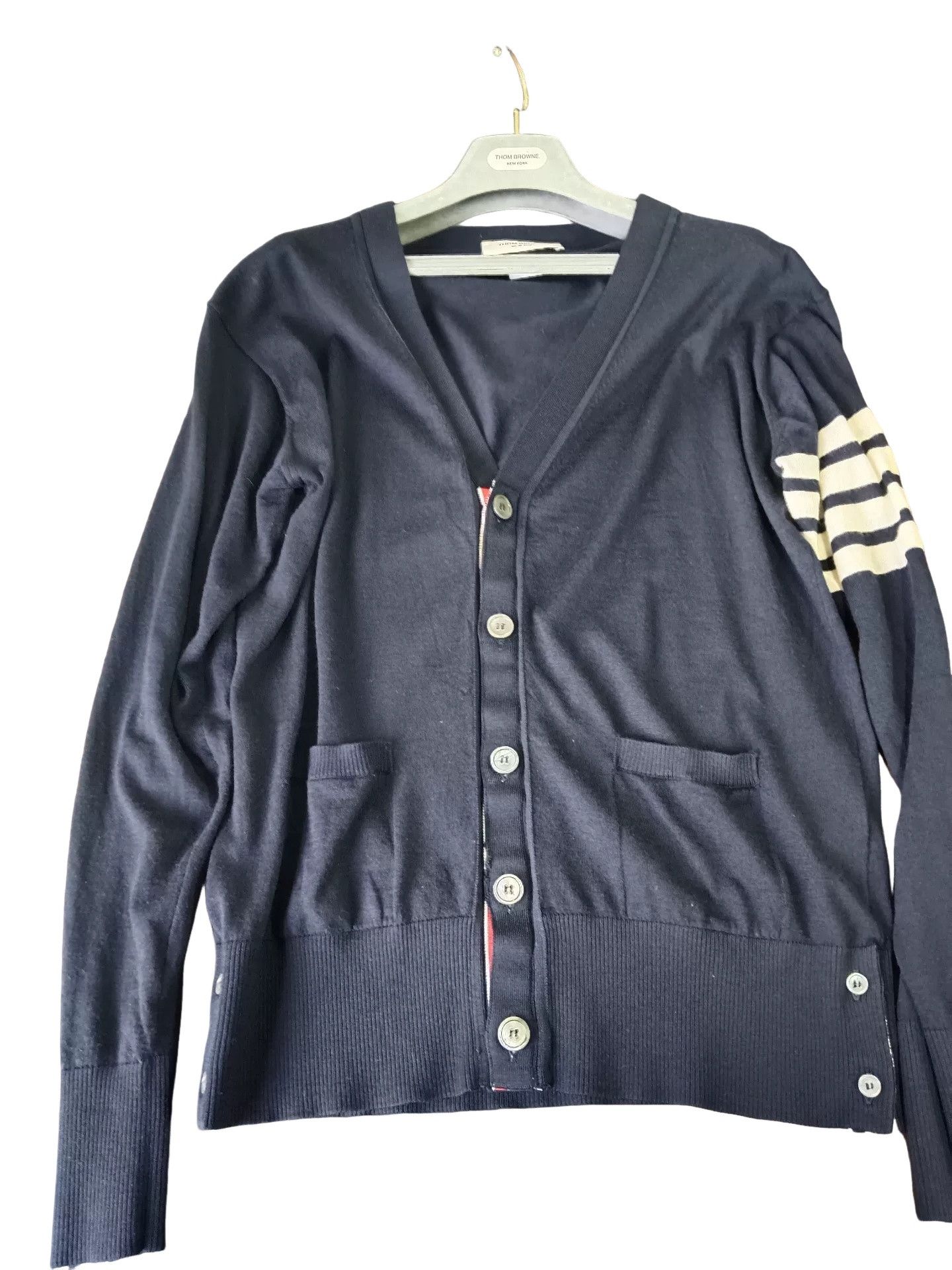 Thom Browne Thom Browne 4-Bar Wool Cardigan Size 3 Size US L / EU 52-54 / 3 - 1 Thumbnail