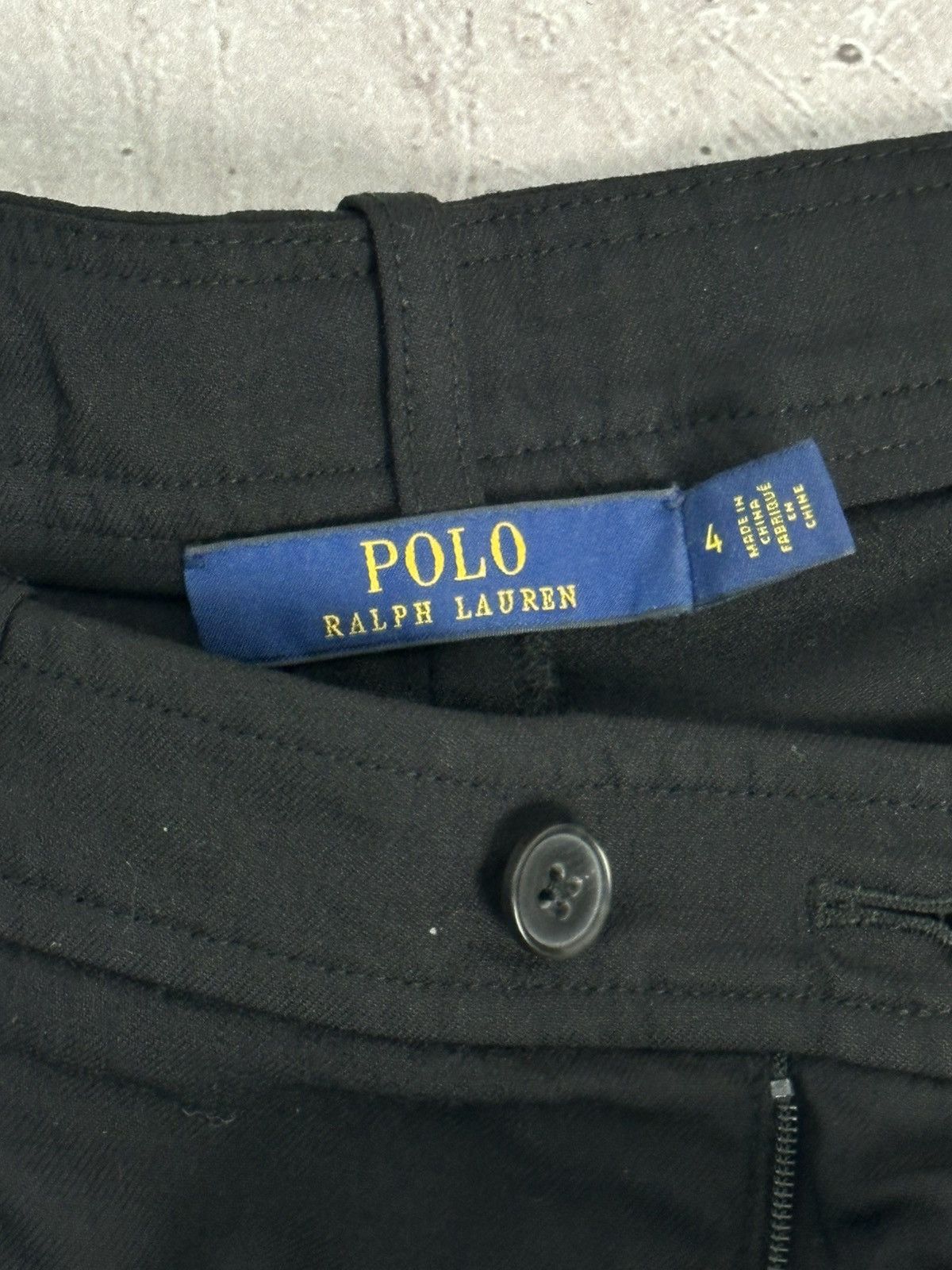 Polo Ralph Lauren Polo Ralph Lauren Black Wool Straight Women’s Trousers Size 27" / US 4 / IT 40 - 6 Thumbnail