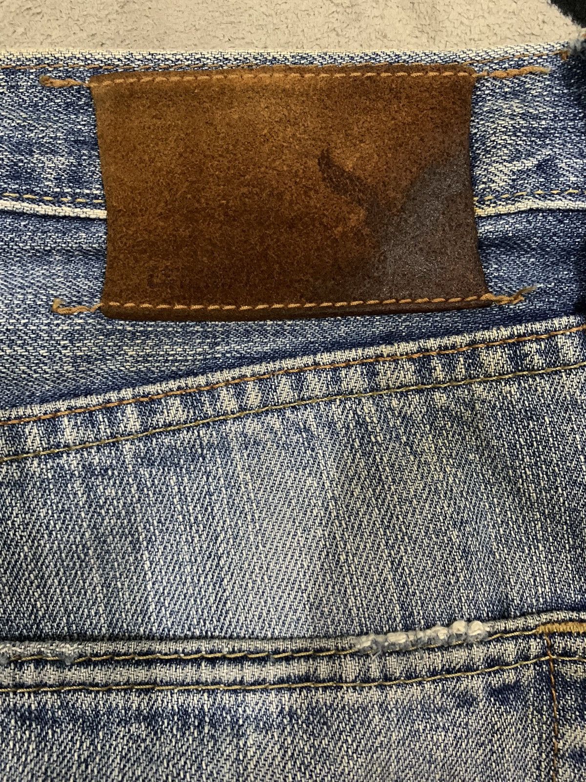 American Eagle Outfitters Vintage American Eagle Outfitters Selvedge Distressed Jeans Size US 32 / EU 48 - 13 Thumbnail